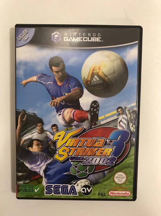 virtua striker 3 version 2002 PAL Nintendo gamecube avec notice - OKAZO-9