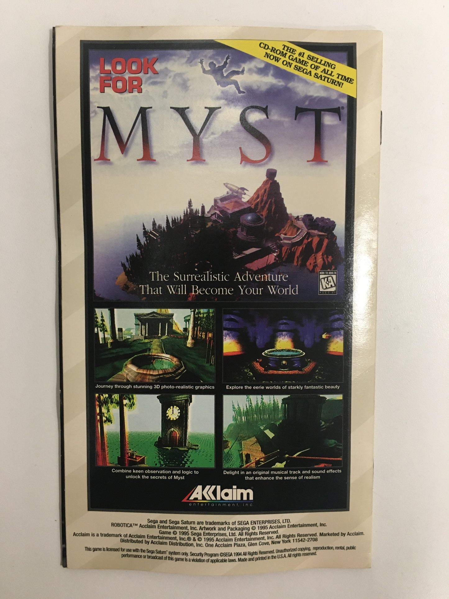 Robotica version US sega saturn - OKAZO-9