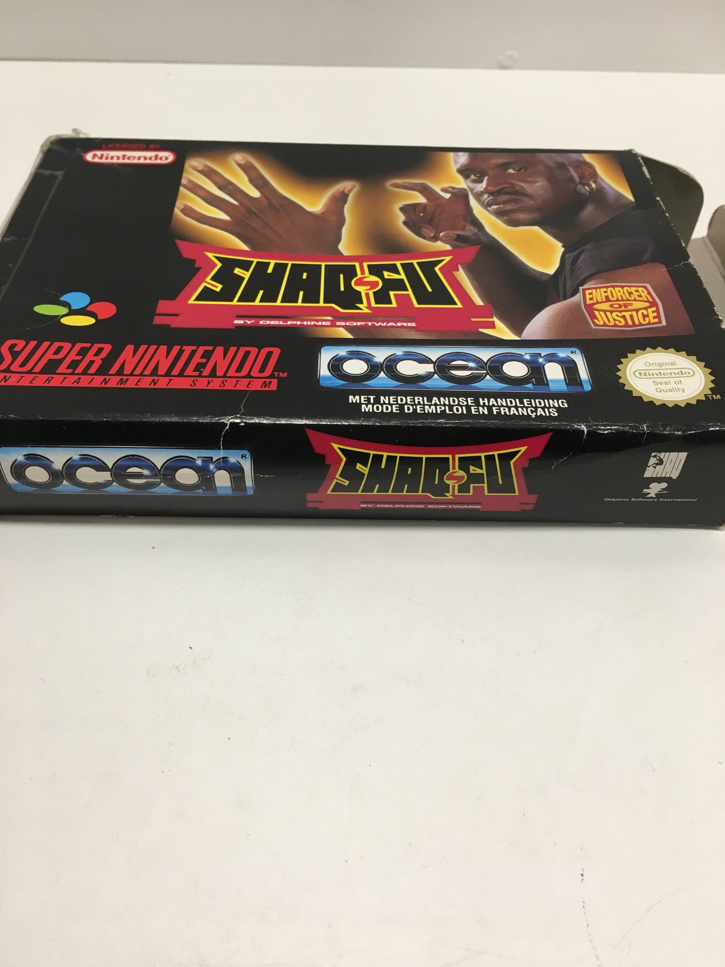 Shaq fu super Nintendo boîte notice sans cale - OKAZO-9