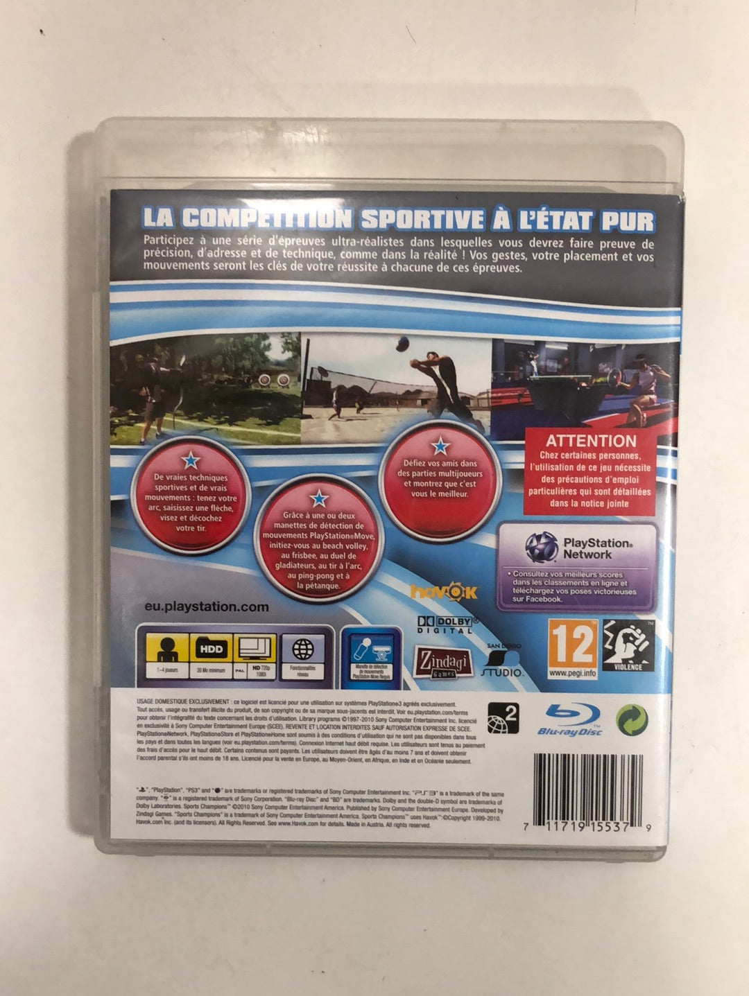 Sony Playstation caméra eye + sports champion Sony PS3