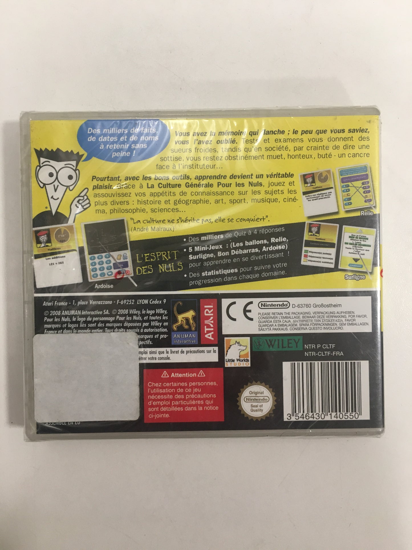 La Culure Génerale Pour Les Nuls Nintendo ds neuf sous blister - OKAZO-9