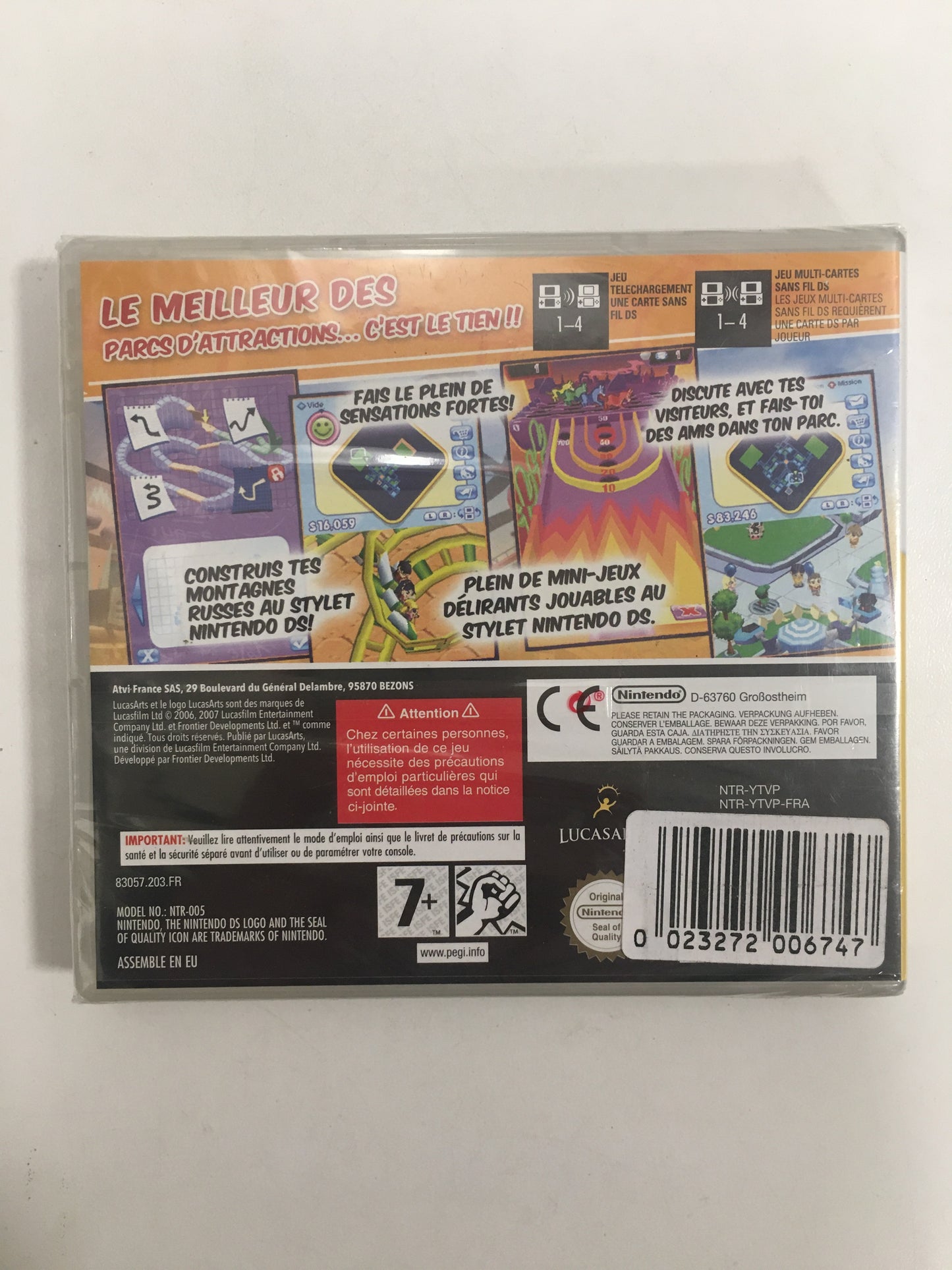 Thrillville Le Parc En Folie Nintendo ds neuf sous blister - OKAZO-9