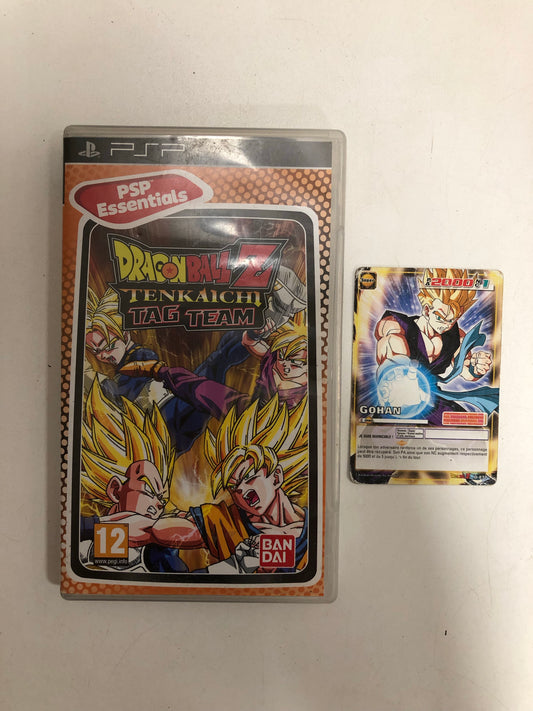 Dragon ball z tenkaichi tag team avec notice Sony psp + carte a jouer dragon ball