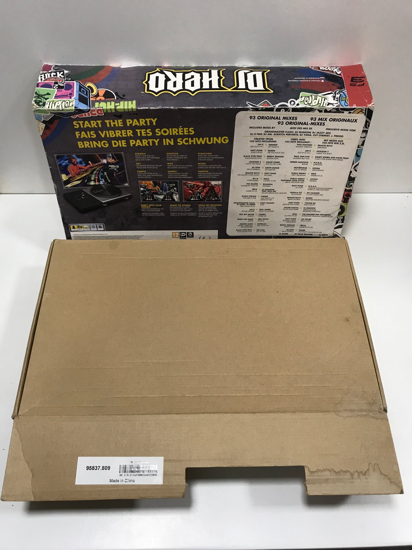 DJ hero Sony PS3 platine+ boîte+ jeu + récepteur