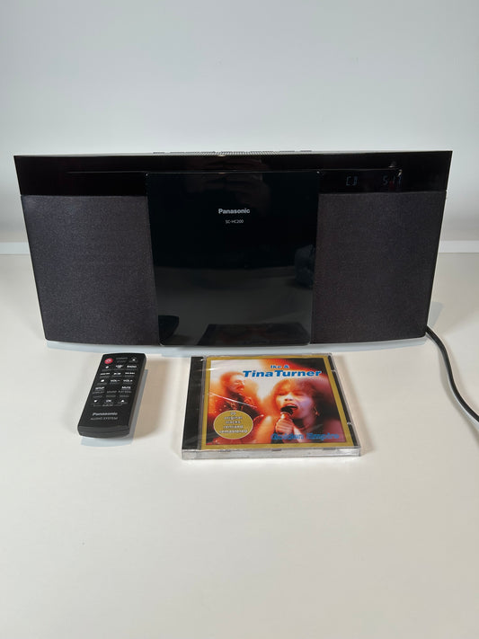 micro chaîne hi-fi Panasonic SC-HC200 EG-K avec télécommande + cd Tina Turner neuf sous blister