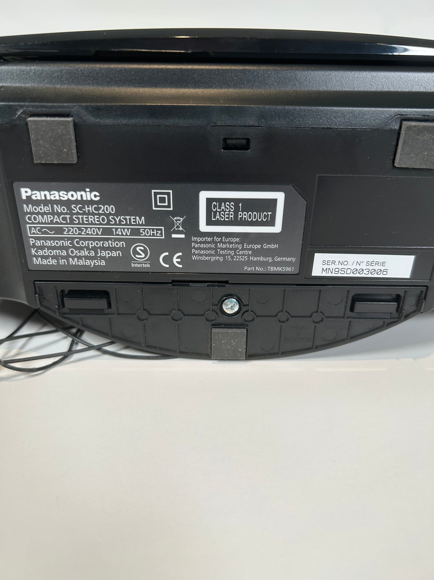 micro chaîne hi-fi Panasonic SC-HC200 EG-K avec télécommande + cd Tina Turner neuf sous blister