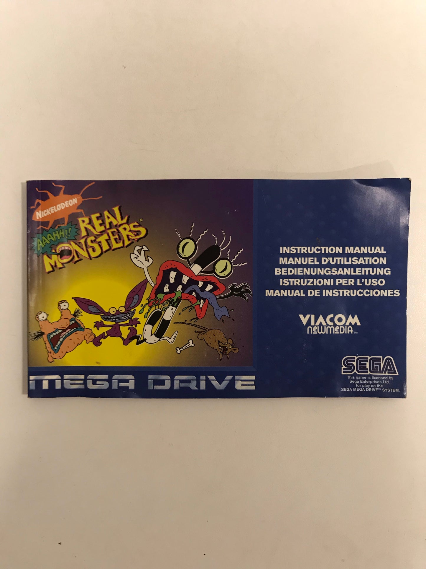 Real monsters sega megadrive avec notice