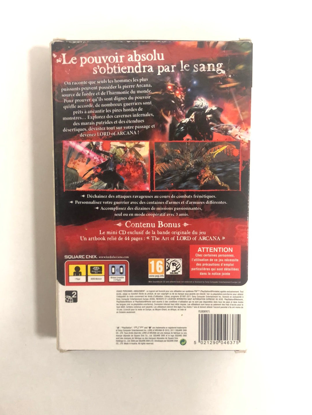 Lord Of Arcana Edition Guilde des Tueurs Sony psp avec notice