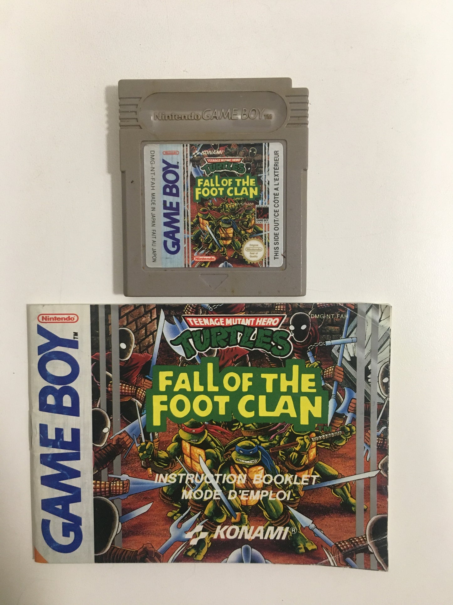 turtles fall of the foot clan Nintendo Game boy FAH avec notice
