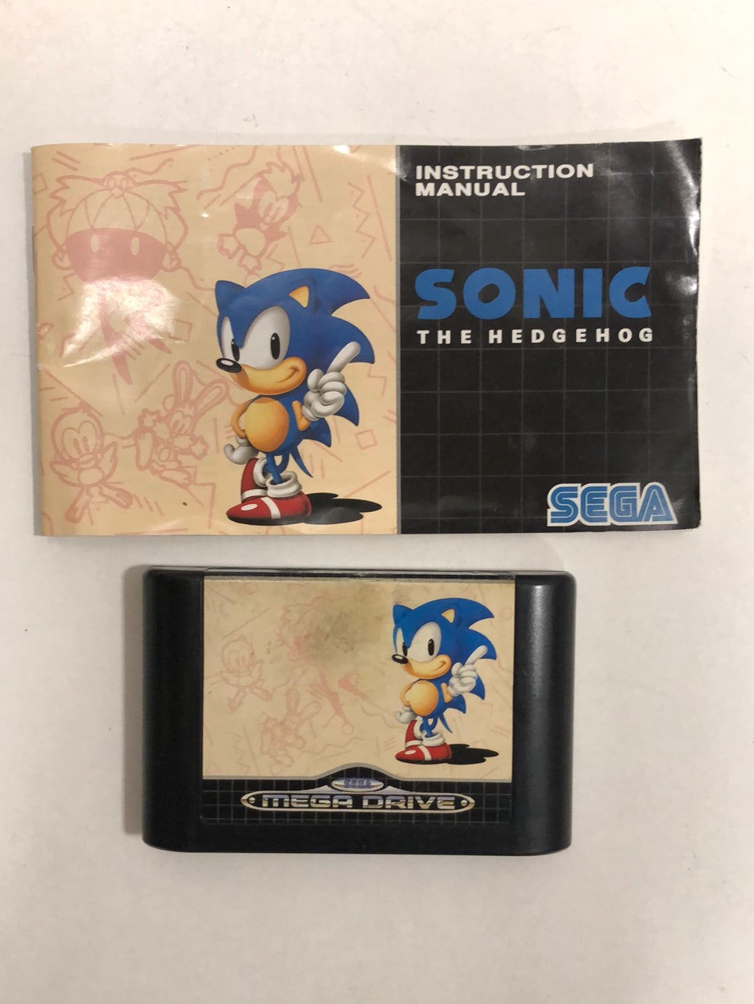 Sonic the hedgehog sega megadrive avec notice