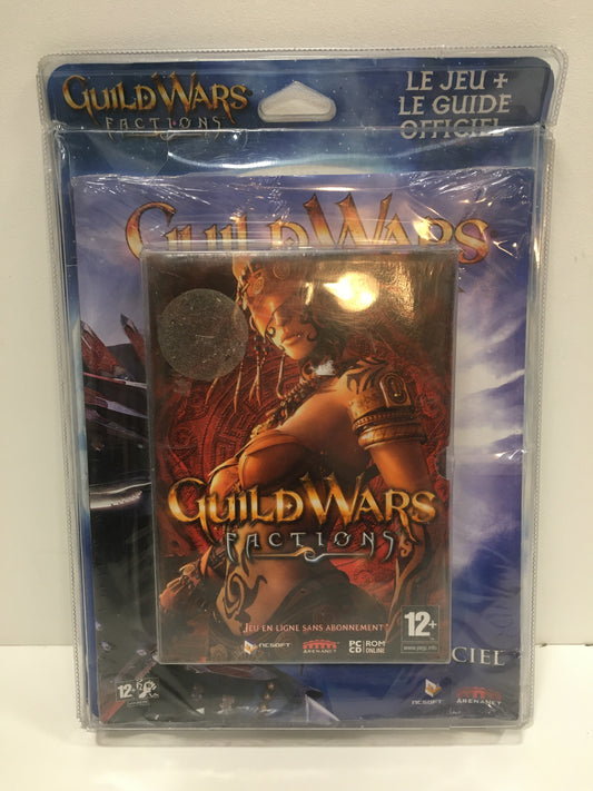guild wars factions + Guide Neuf Sous Blister Pc Cd Rom