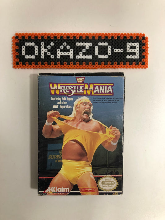 WWF Wrestlemania EEC Nintendo nes avec notice