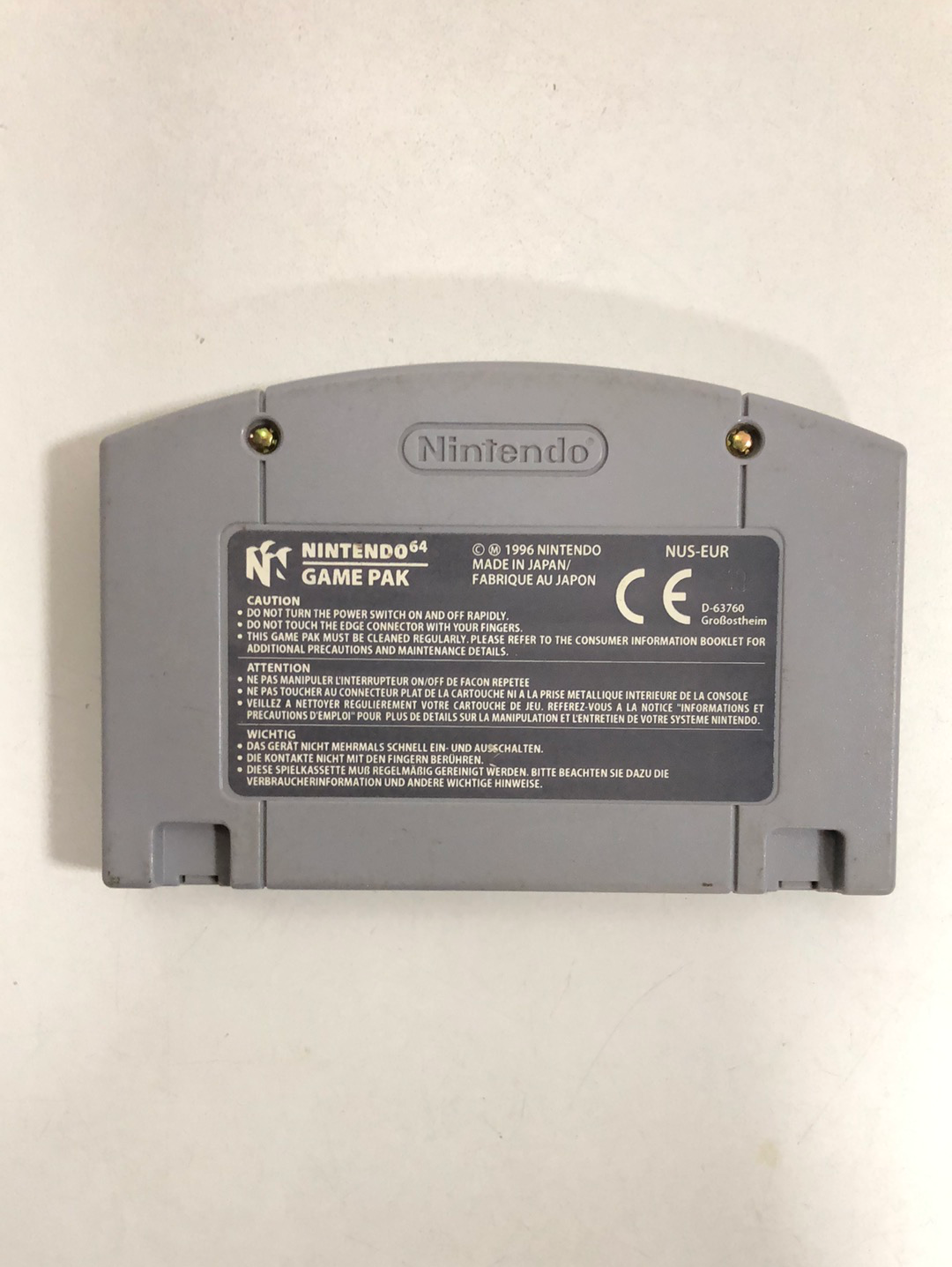 Super mario 64 EUR Nintendo 64 avec notice