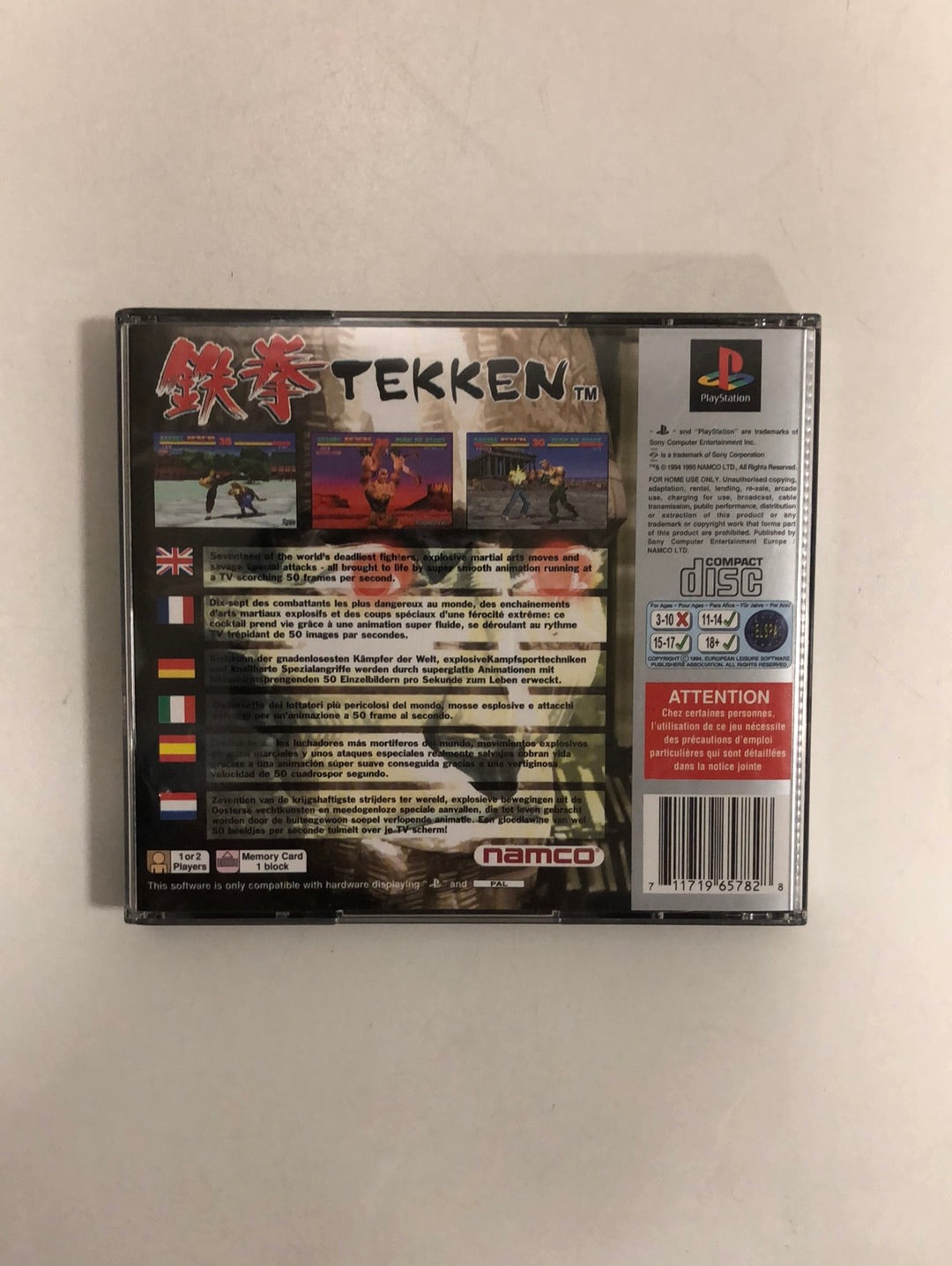 Tekken PAL Sony Ps1 sans notice