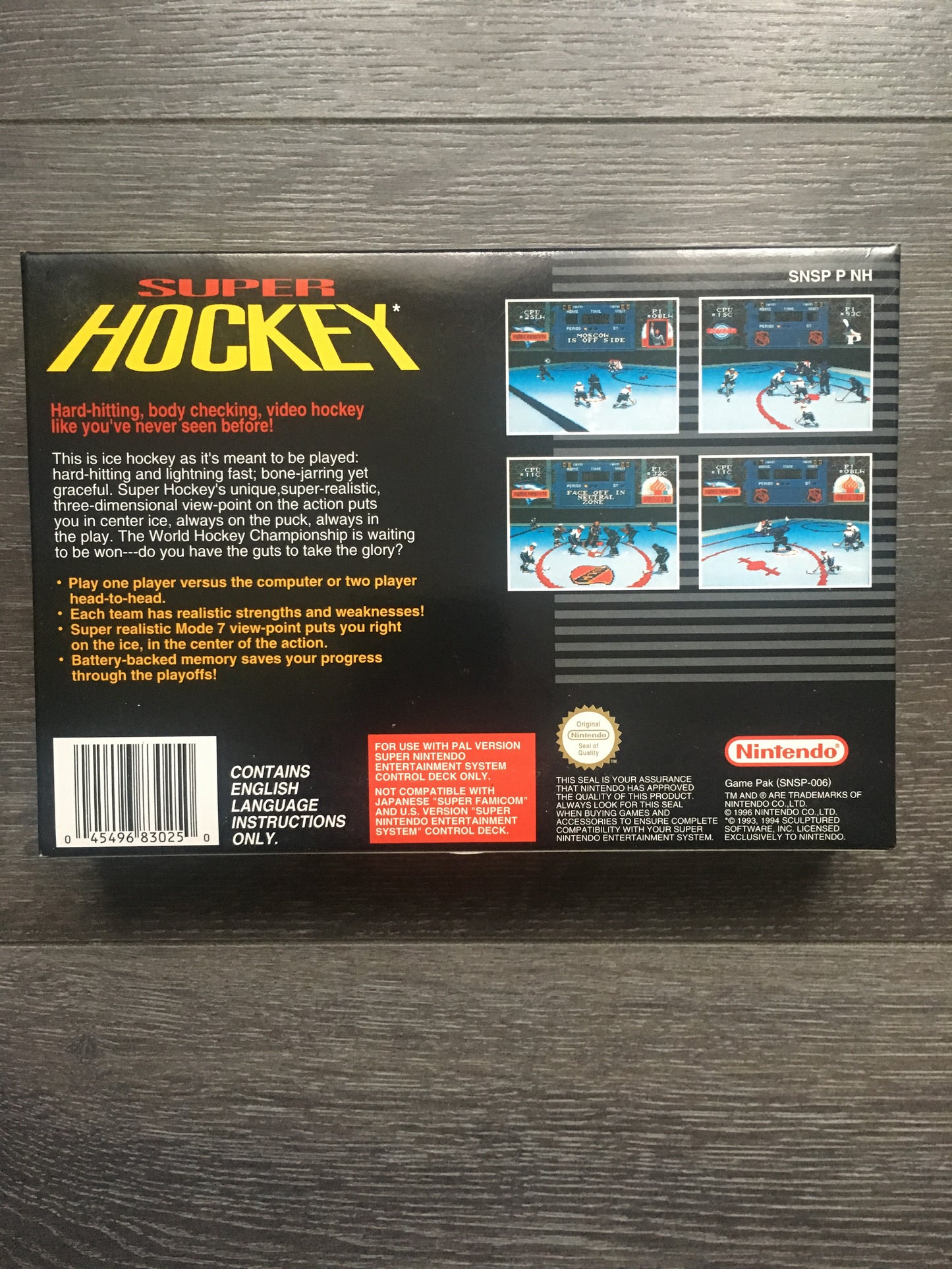 Super hockey super  Nintendo neuf