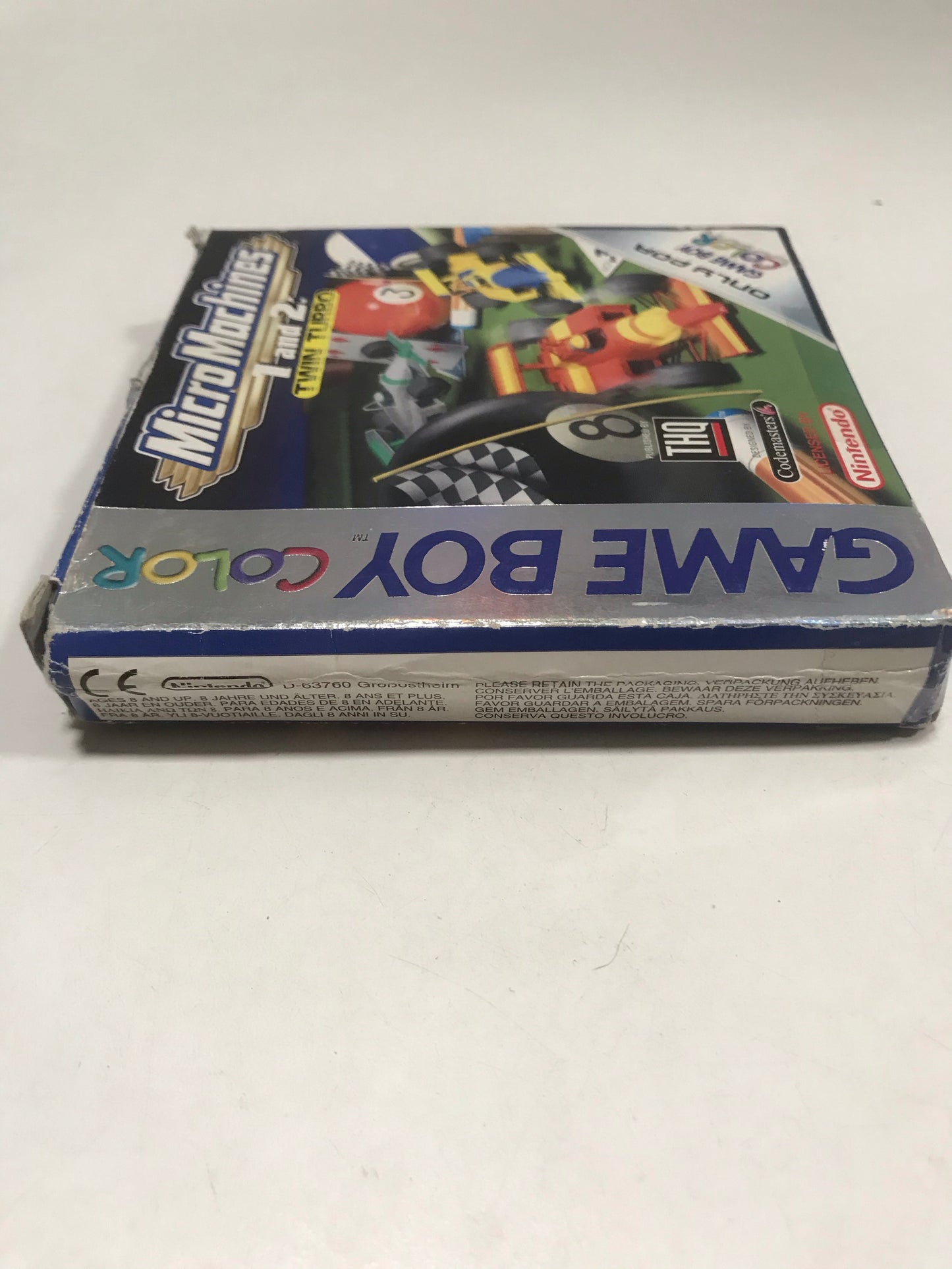 Micro machines 1 and 2 twin turbo Nintendo Game boy color avec notice