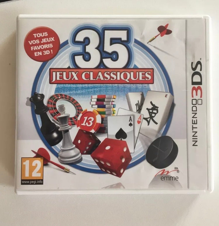 35 jeux classiques Nintendo 3ds avec notice