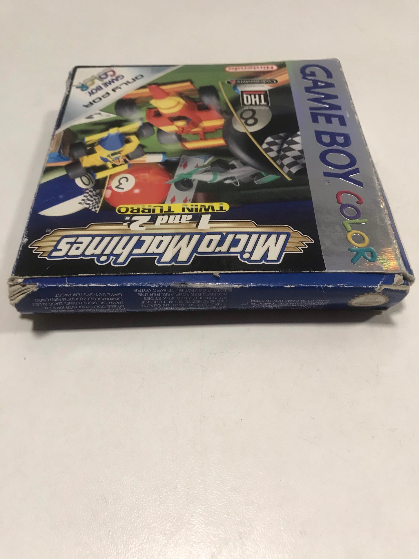 Micro machines 1 and 2 twin turbo Nintendo Game boy color avec notice