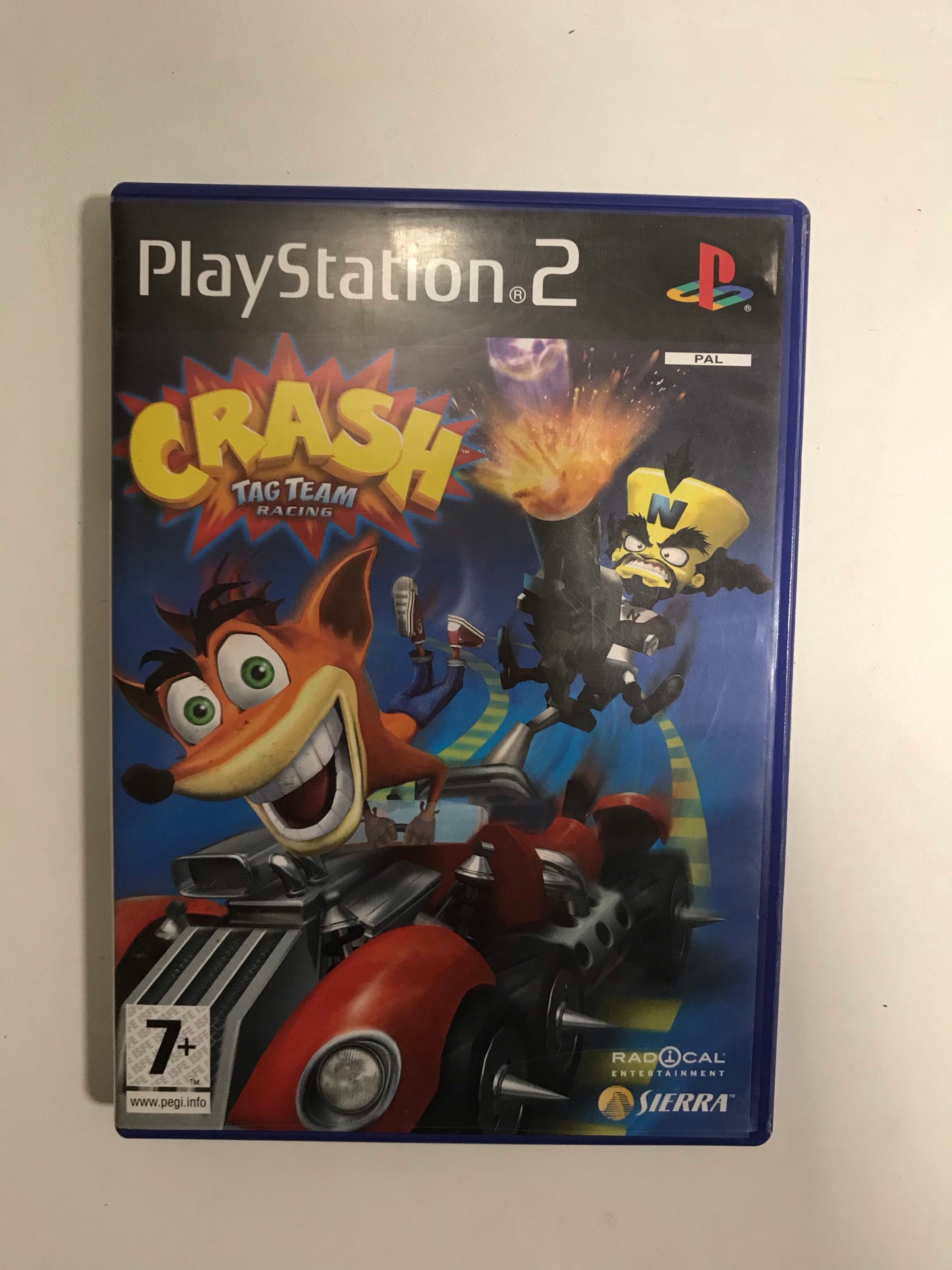 Crash tag team racing PAL Sony PS2 avec notice