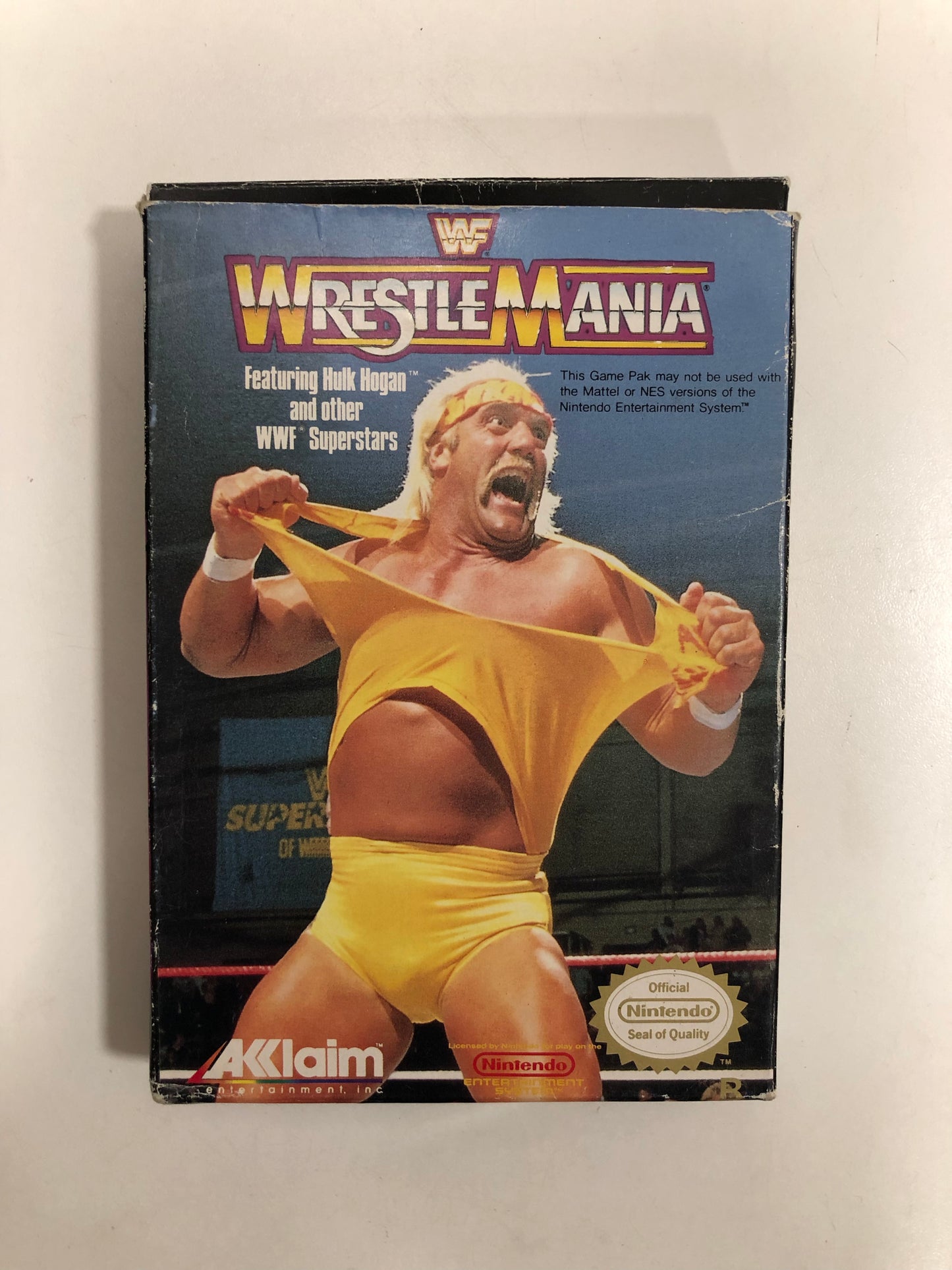 WWF Wrestlemania EEC Nintendo nes avec notice