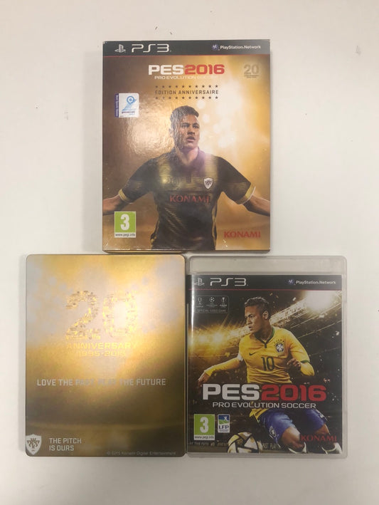 Pes 2016 édition anniversaire Sony PS3 avec notice et steelbook