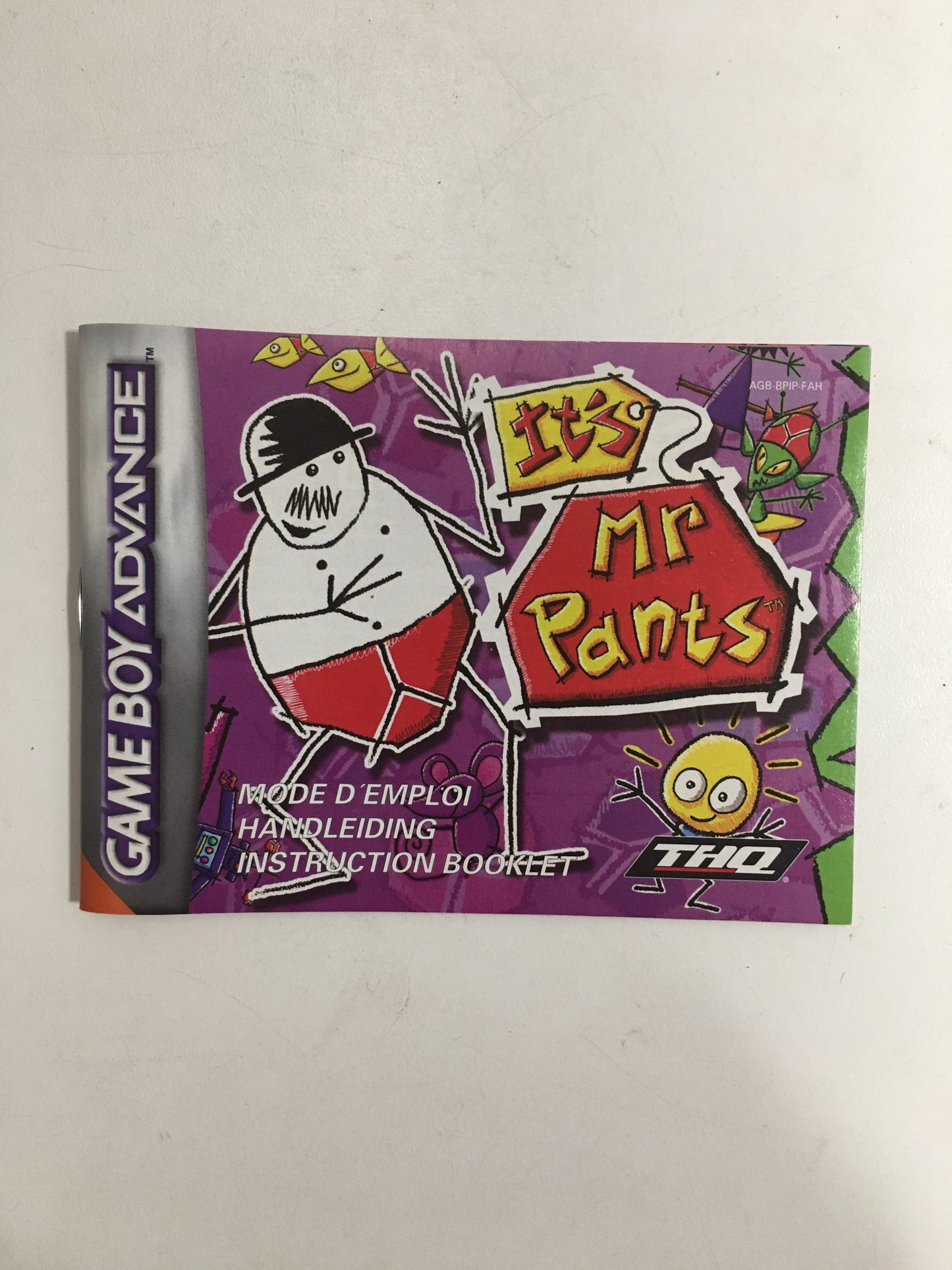 it’s mr pants Nintendo Game boy advance avec notice