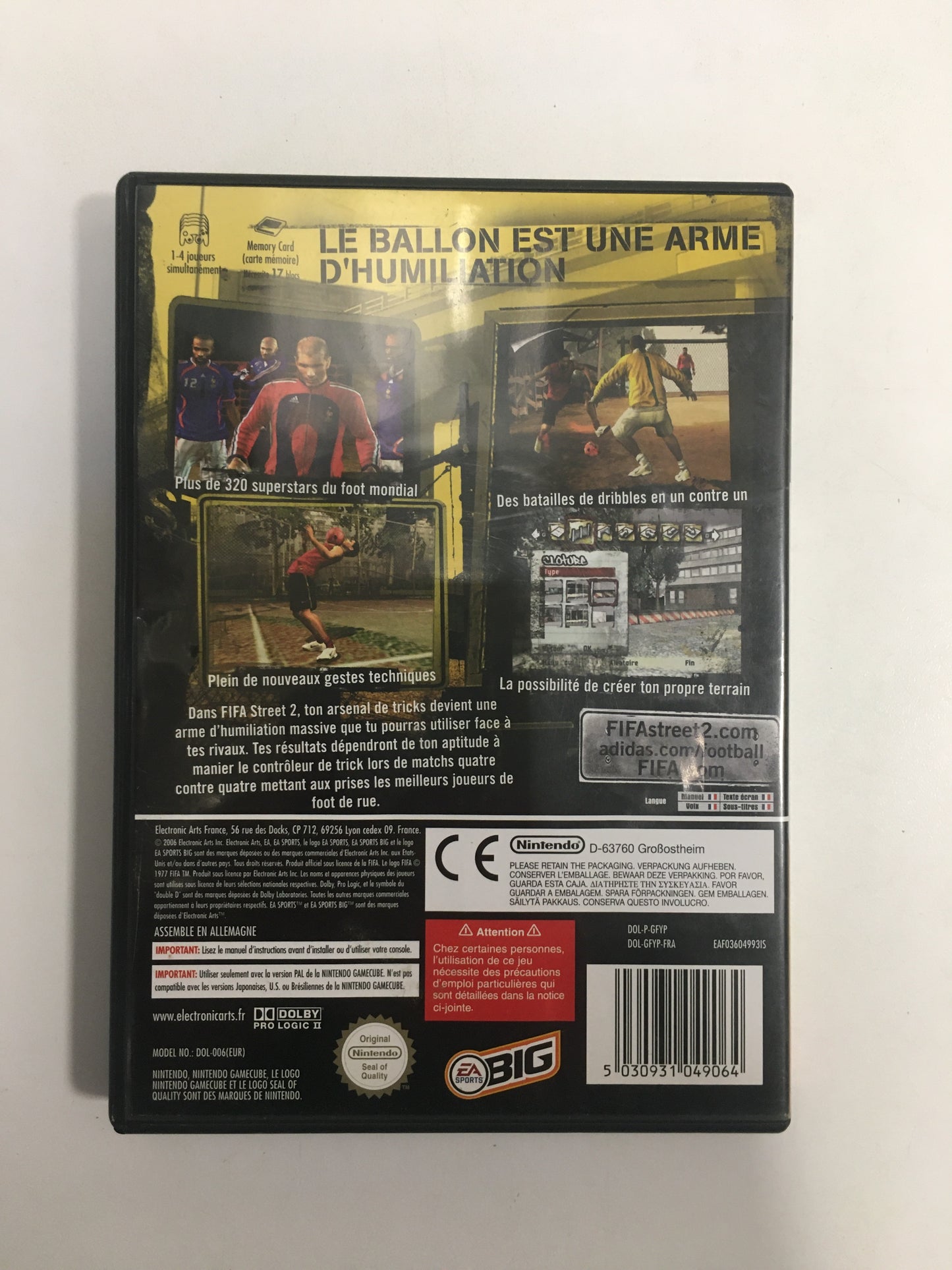 fifa street 2 Nintendo Gamecube PAL avec notice