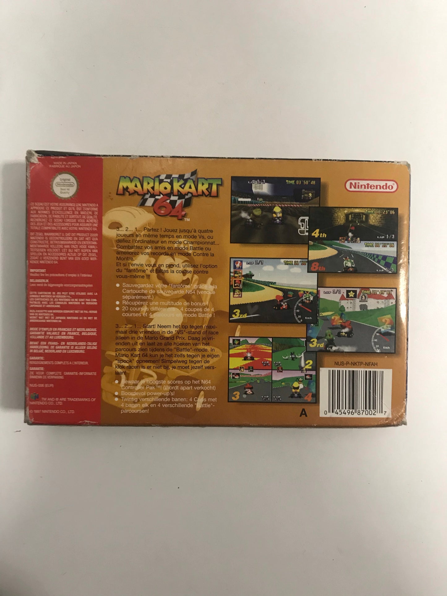Mario kart Nintendo 64 sans notice