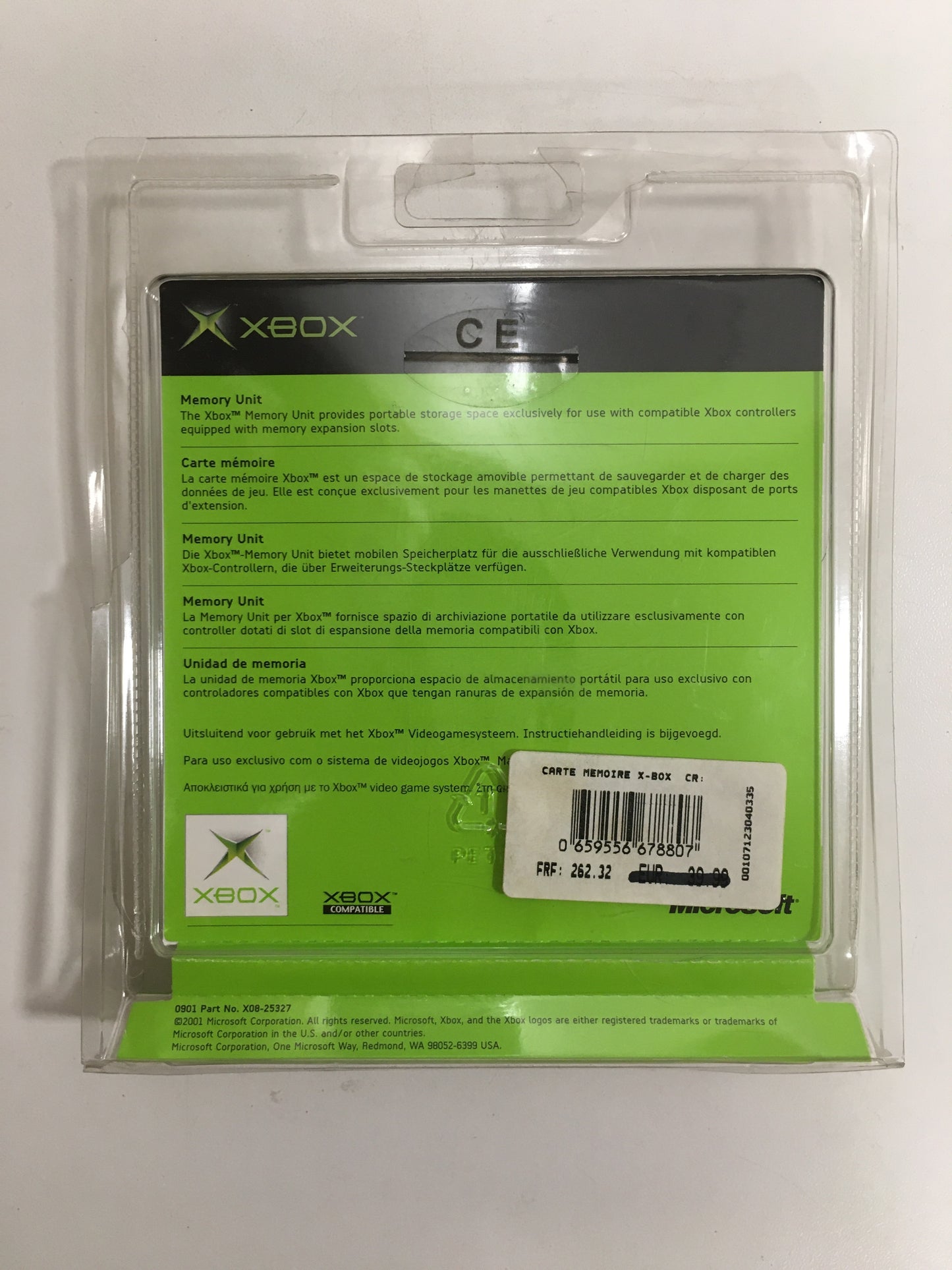 Memory unit Xbox Microsoft neuf sous blister