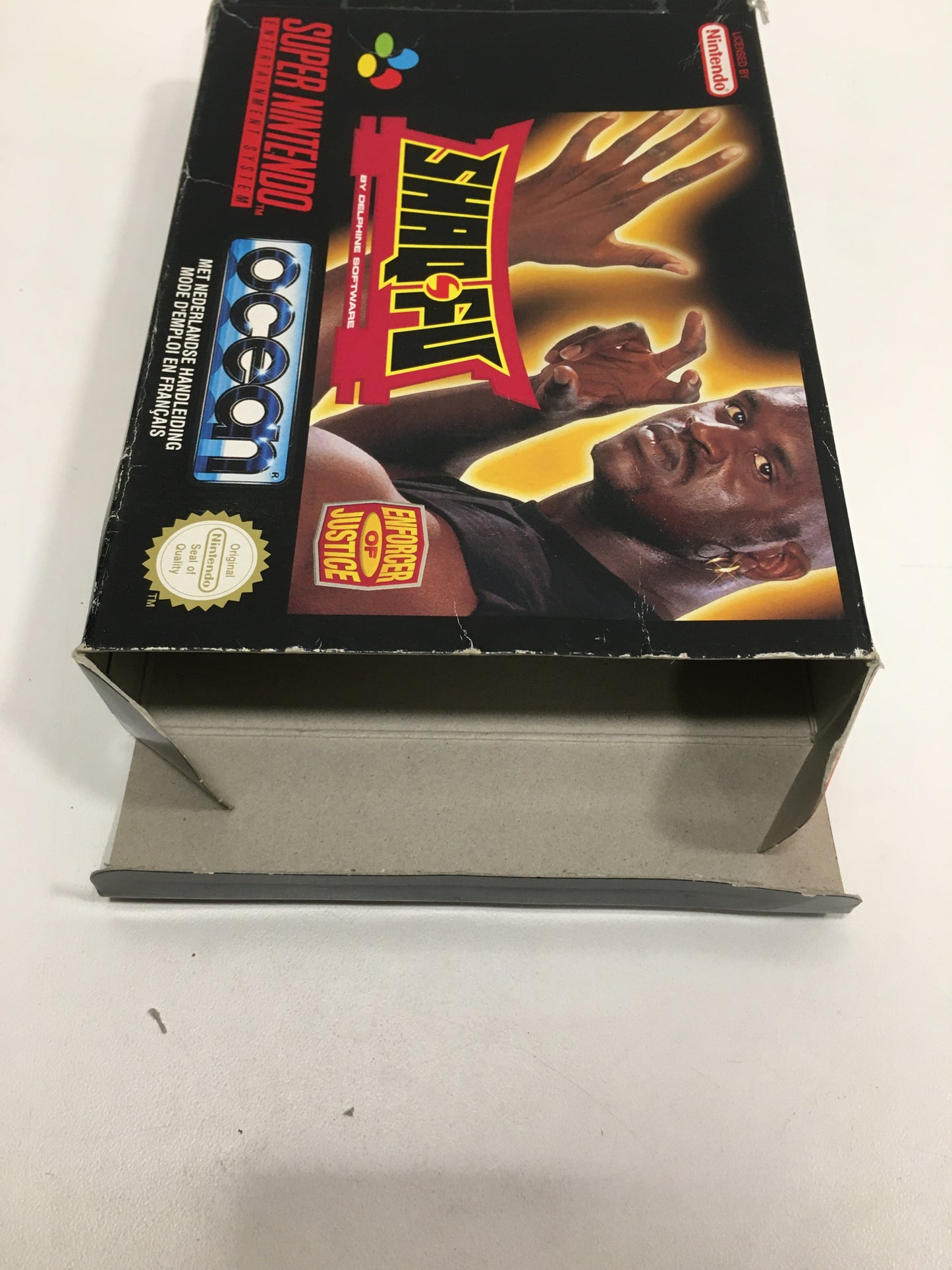 Shaq fu super Nintendo boîte notice sans cale