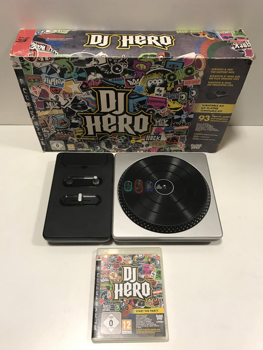 DJ hero Sony PS3 platine+ boîte+ jeu + récepteur