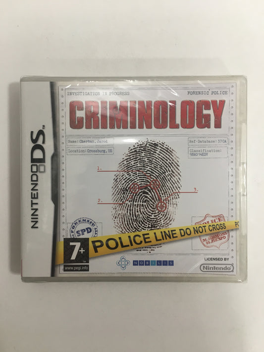 Criminology nintendo ds neuf sous blister