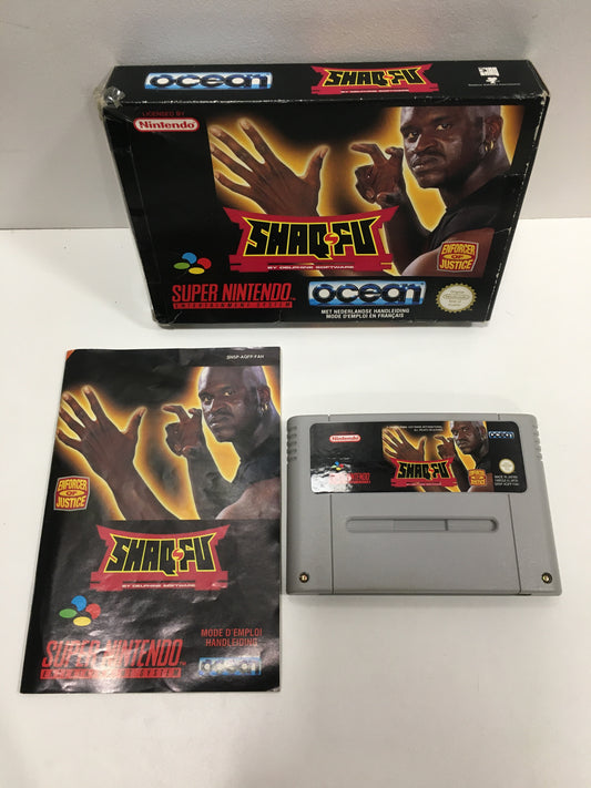 Shaq fu super Nintendo boîte notice sans cale - OKAZO-9