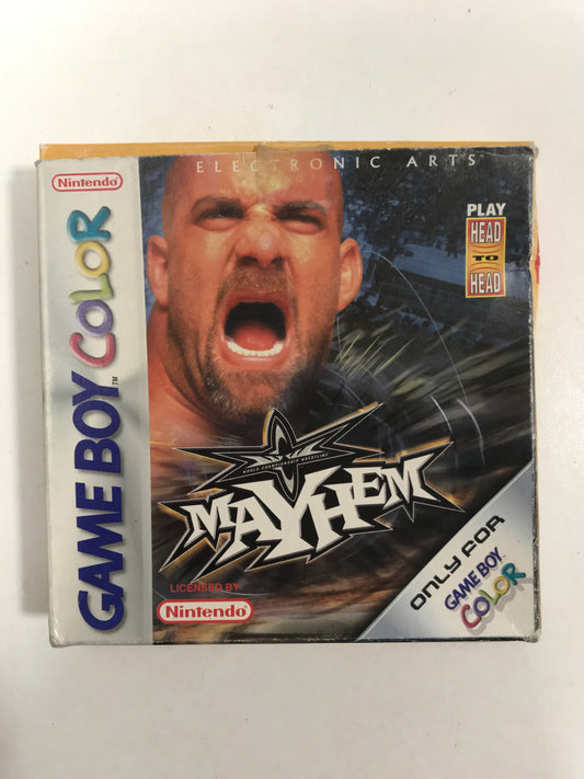 Wcw Mayhem FRA Nintendo game boy color avec notice