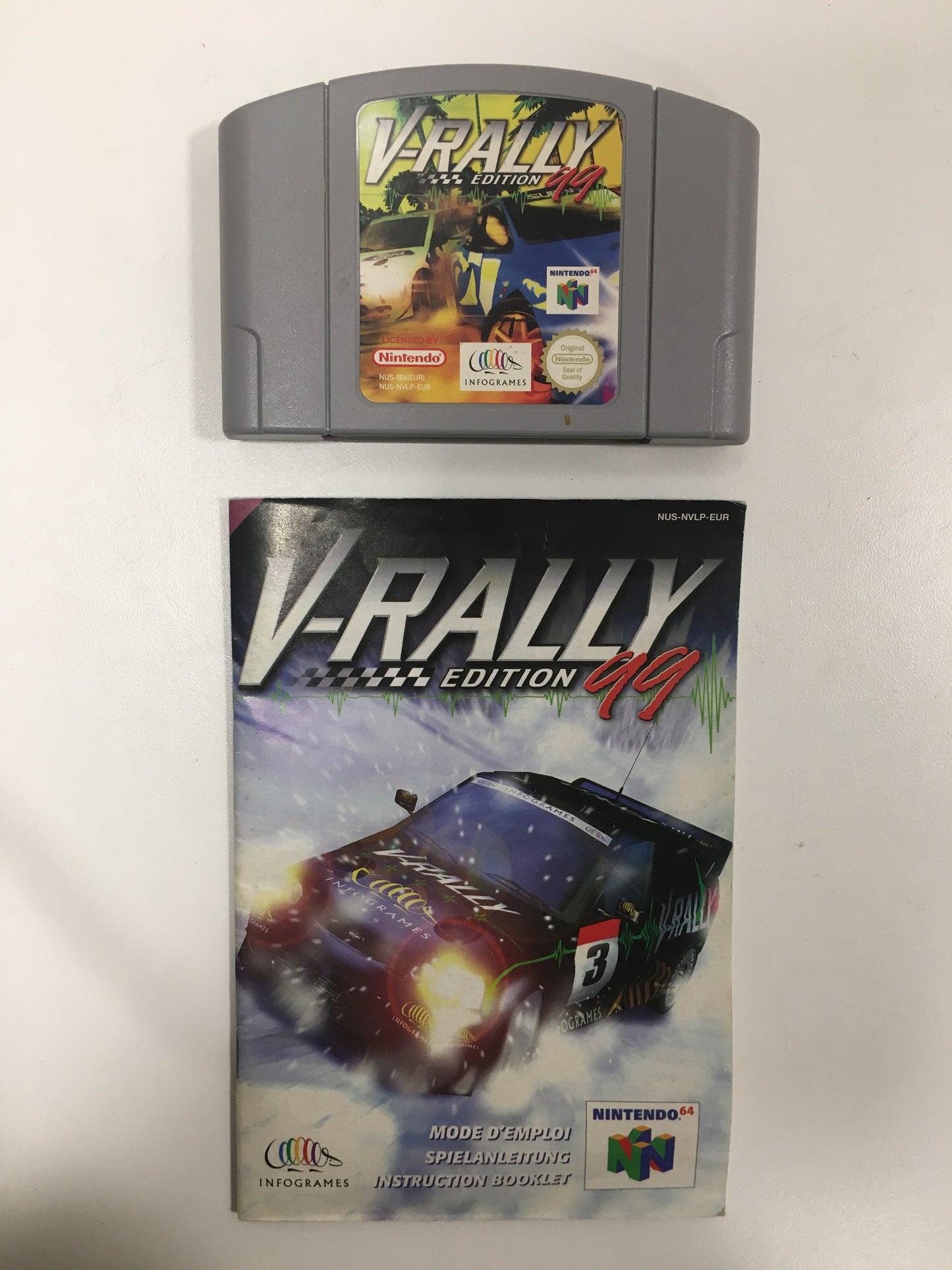 V rally  Nintendo 64 avec notice