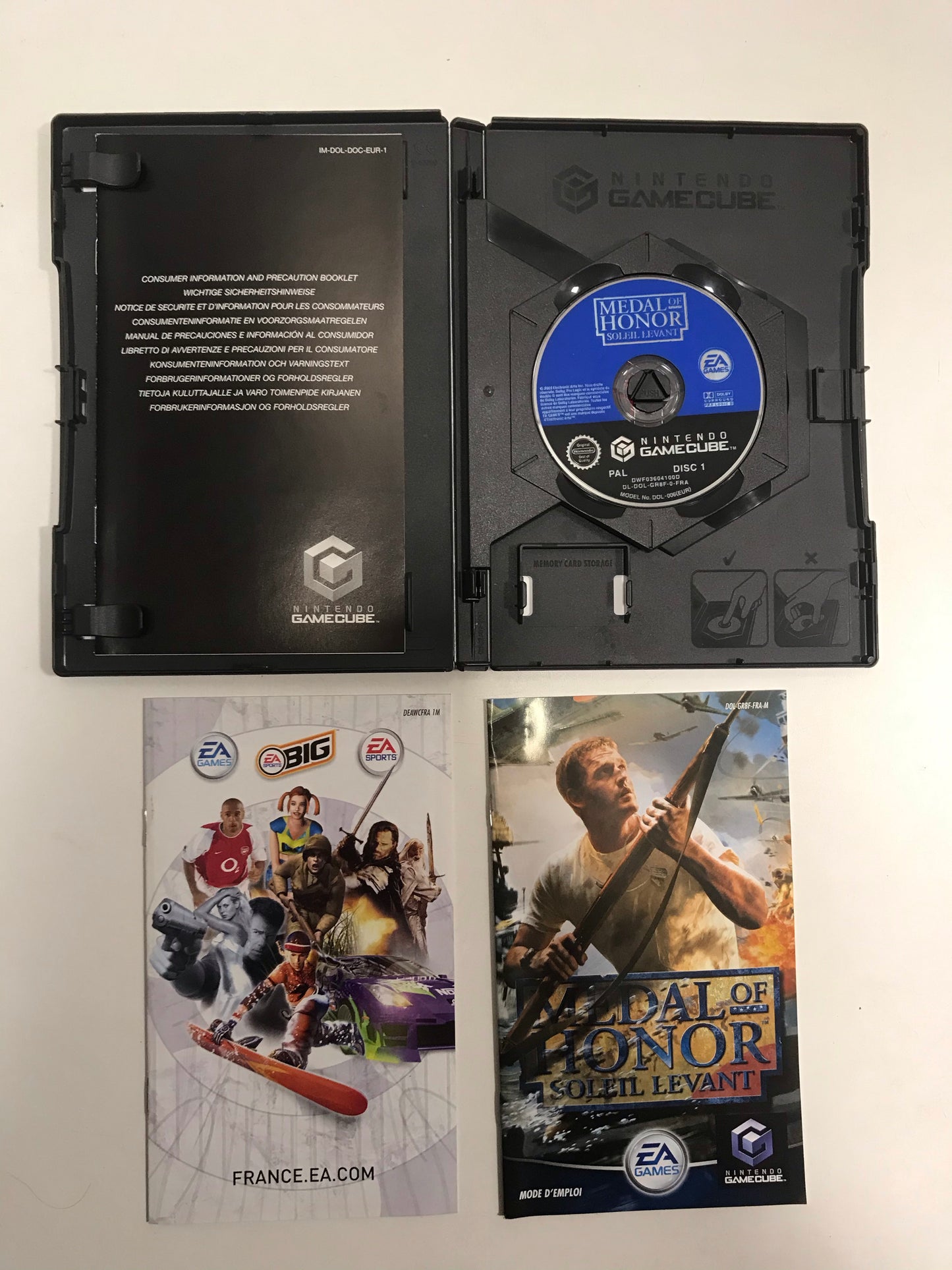 medal of honor soleil levant PAL Nintendo gamecube complet