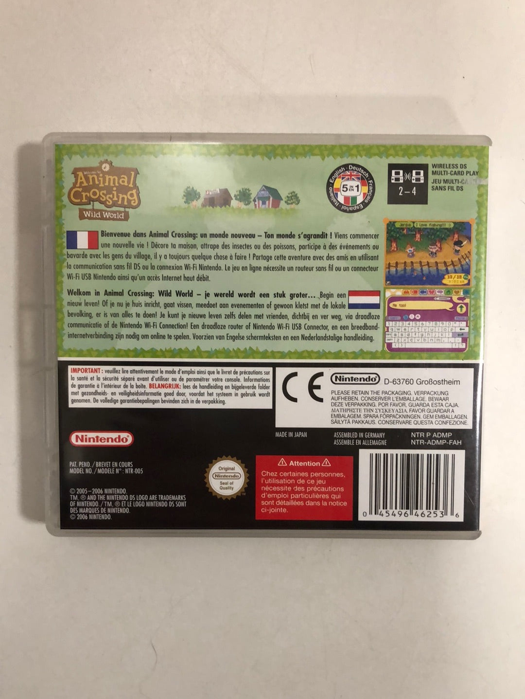Animal crossing Wild world FAH Nintendo ds complet