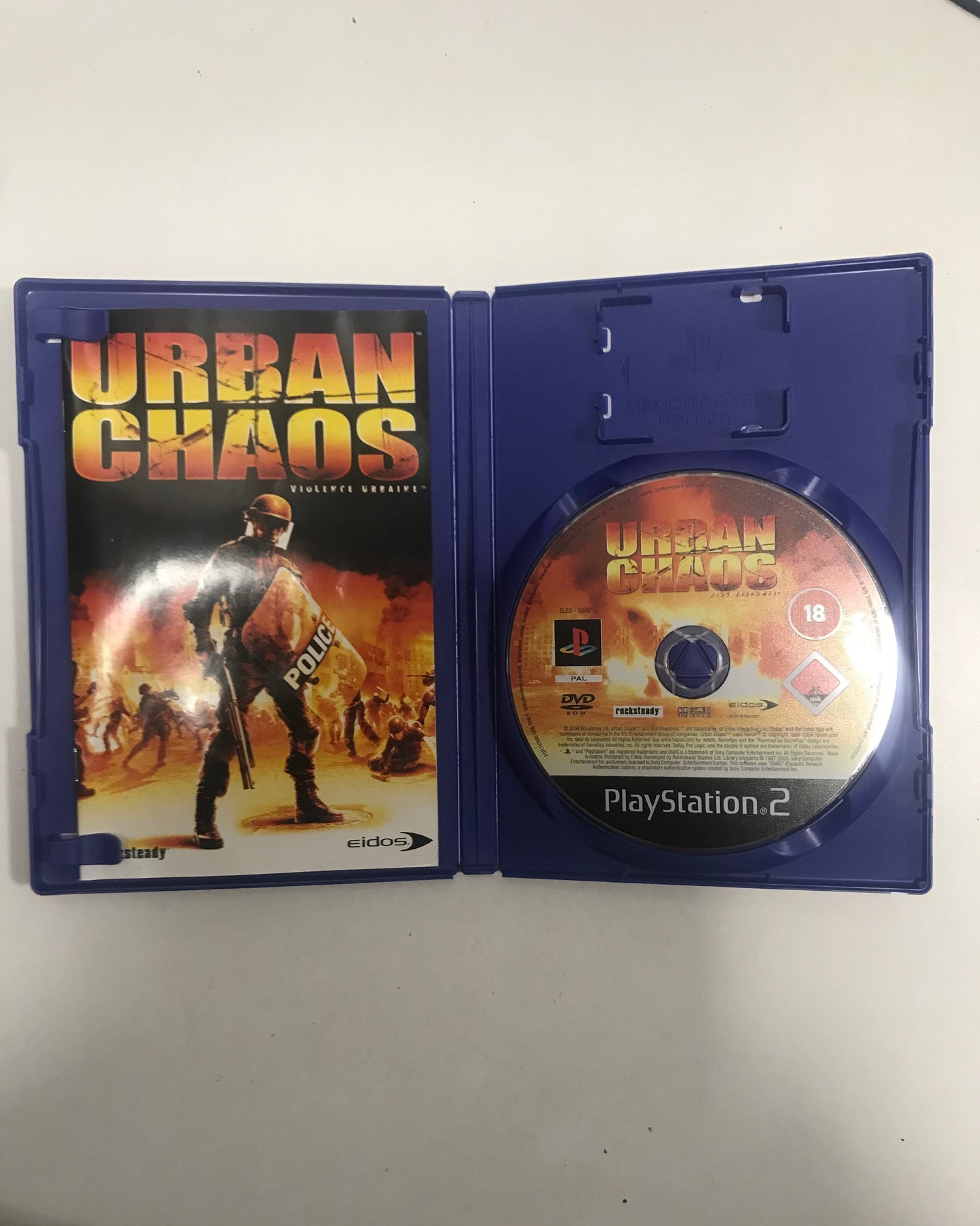 Urban chaos PAL Sony PS2 avec notice
