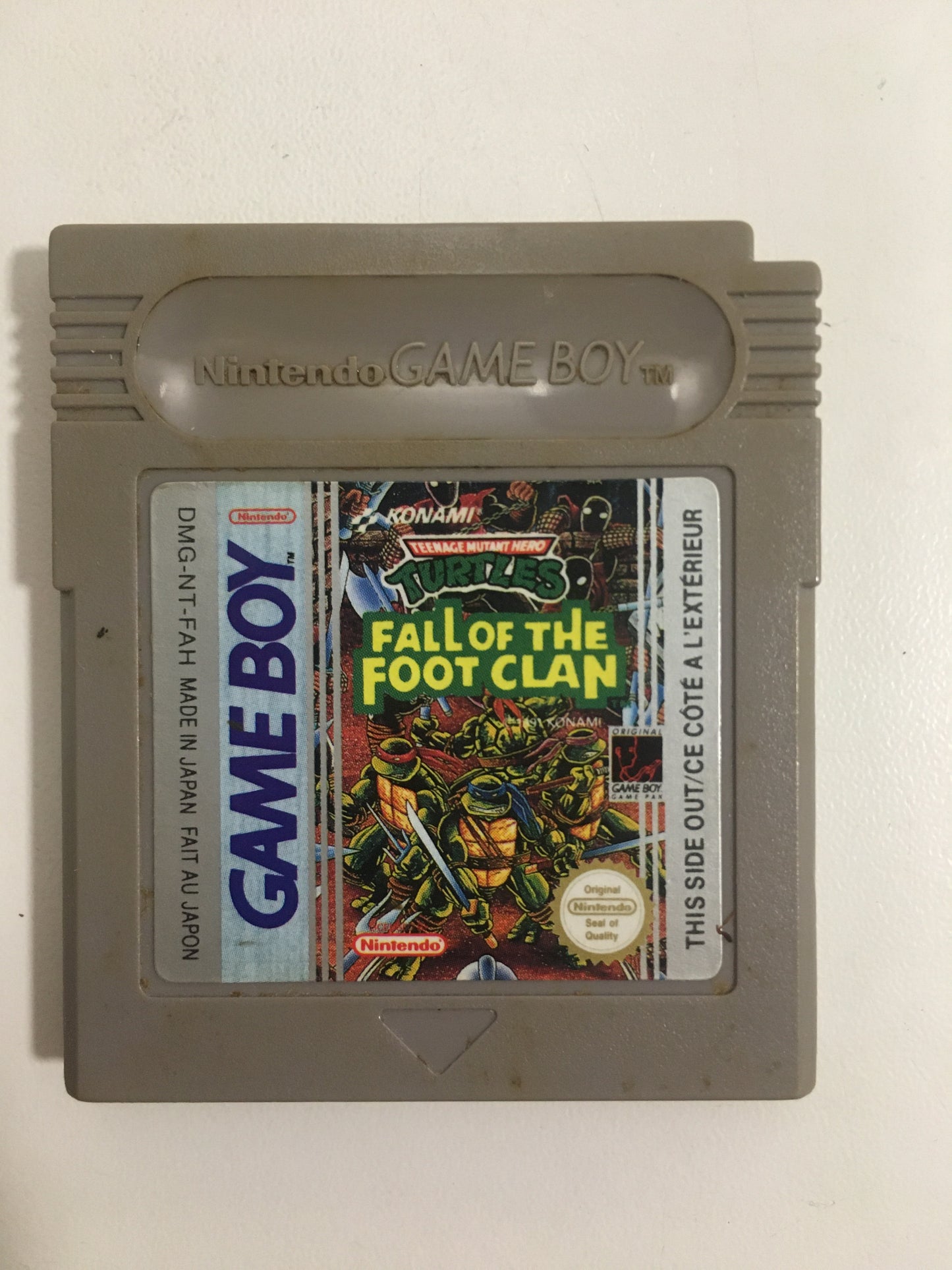 turtles fall of the foot clan Nintendo Game boy FAH avec notice