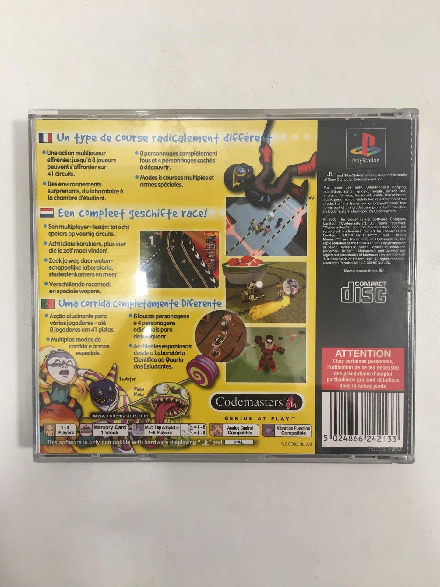 Micro maniacs Sony Ps1 avec notice