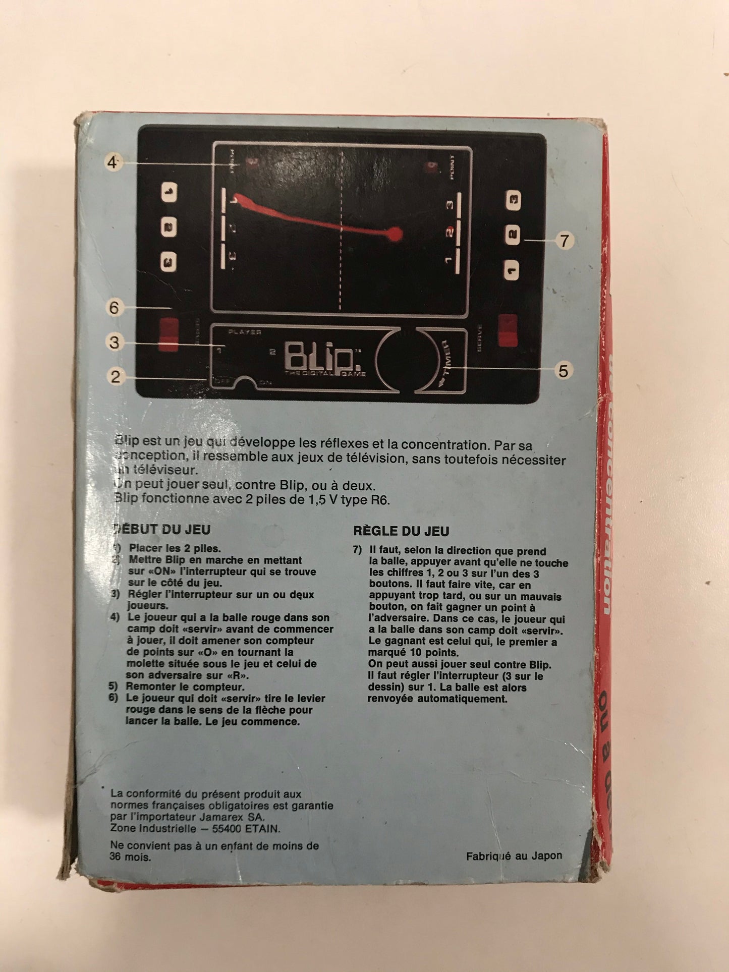 Jeu électronique blip tomy