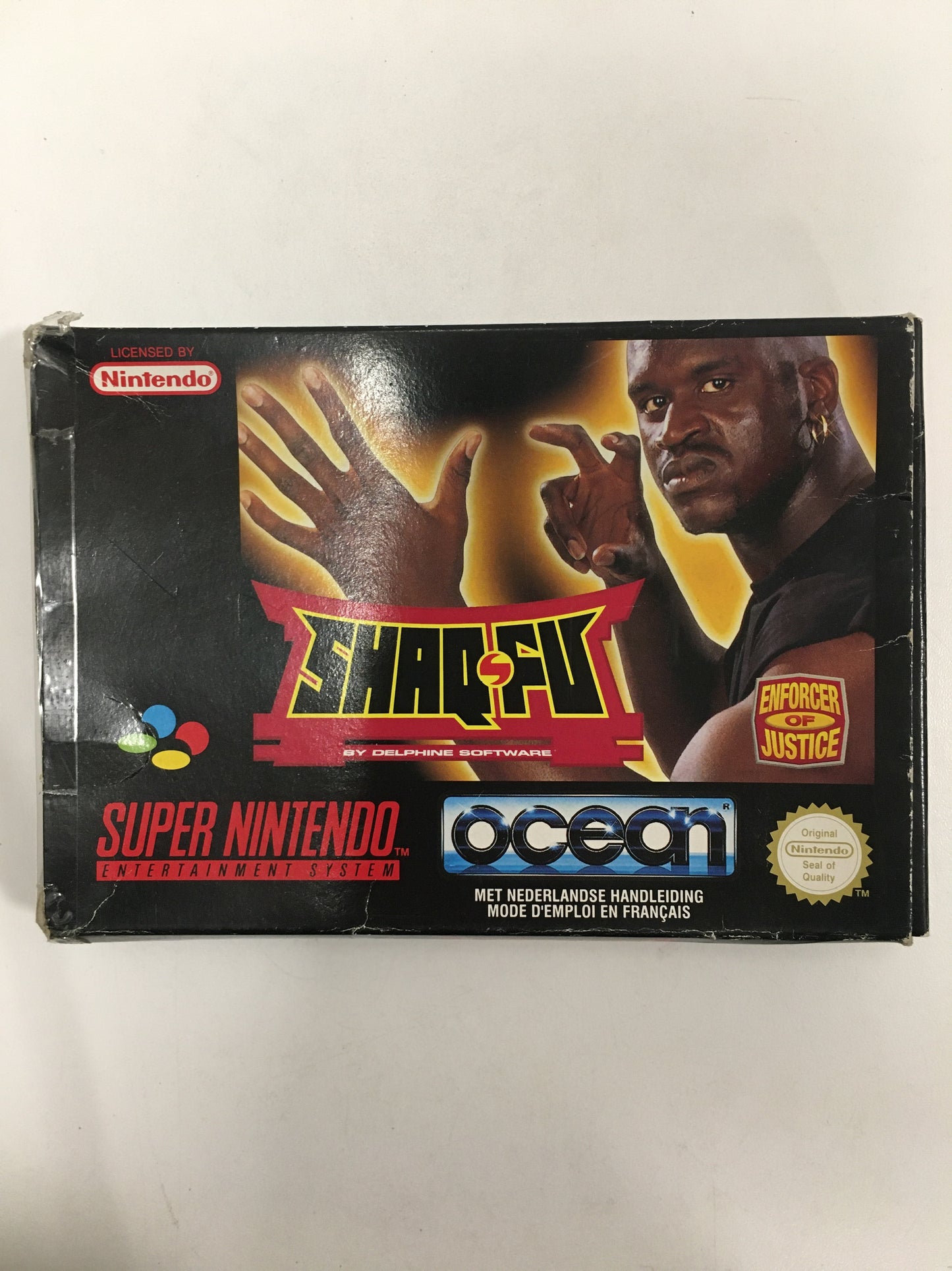 Shaq fu super Nintendo boîte notice sans cale