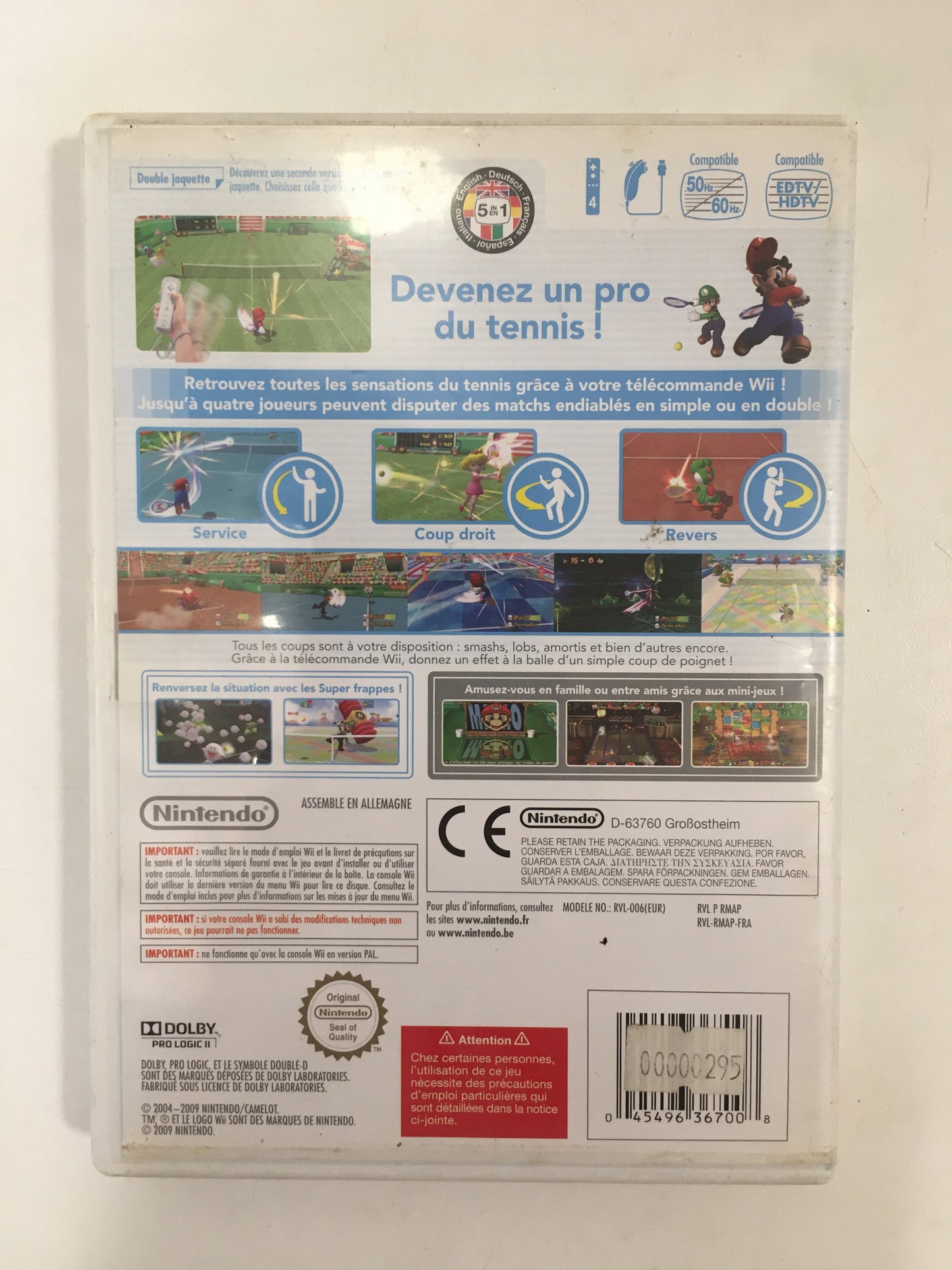 Mario power tennis Nintendo wii avec notice