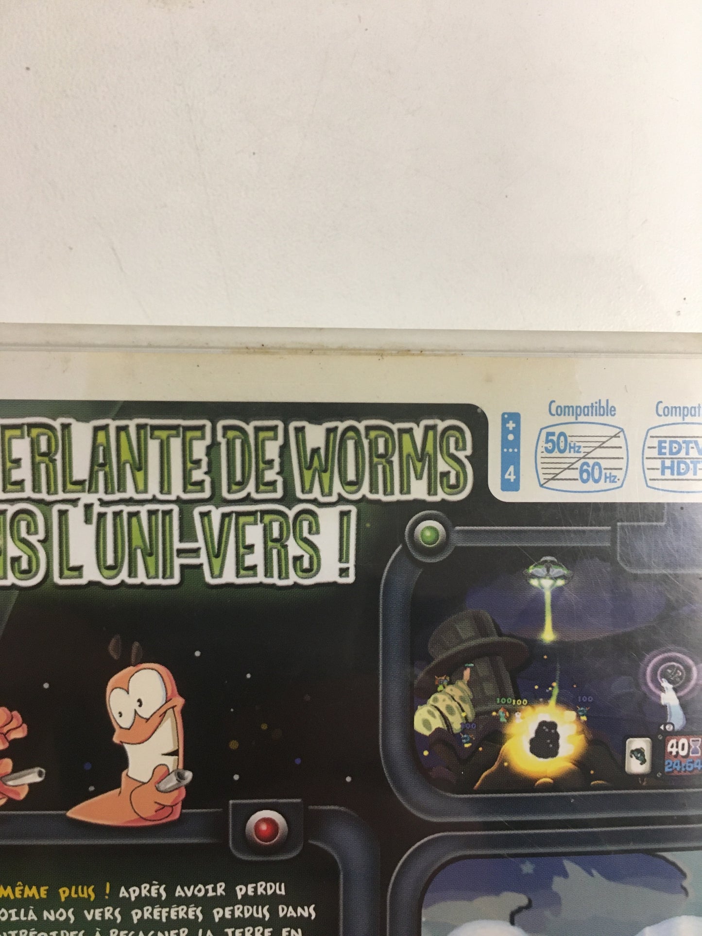Worms l’odyssée spatiale Nintendo wii sans notice