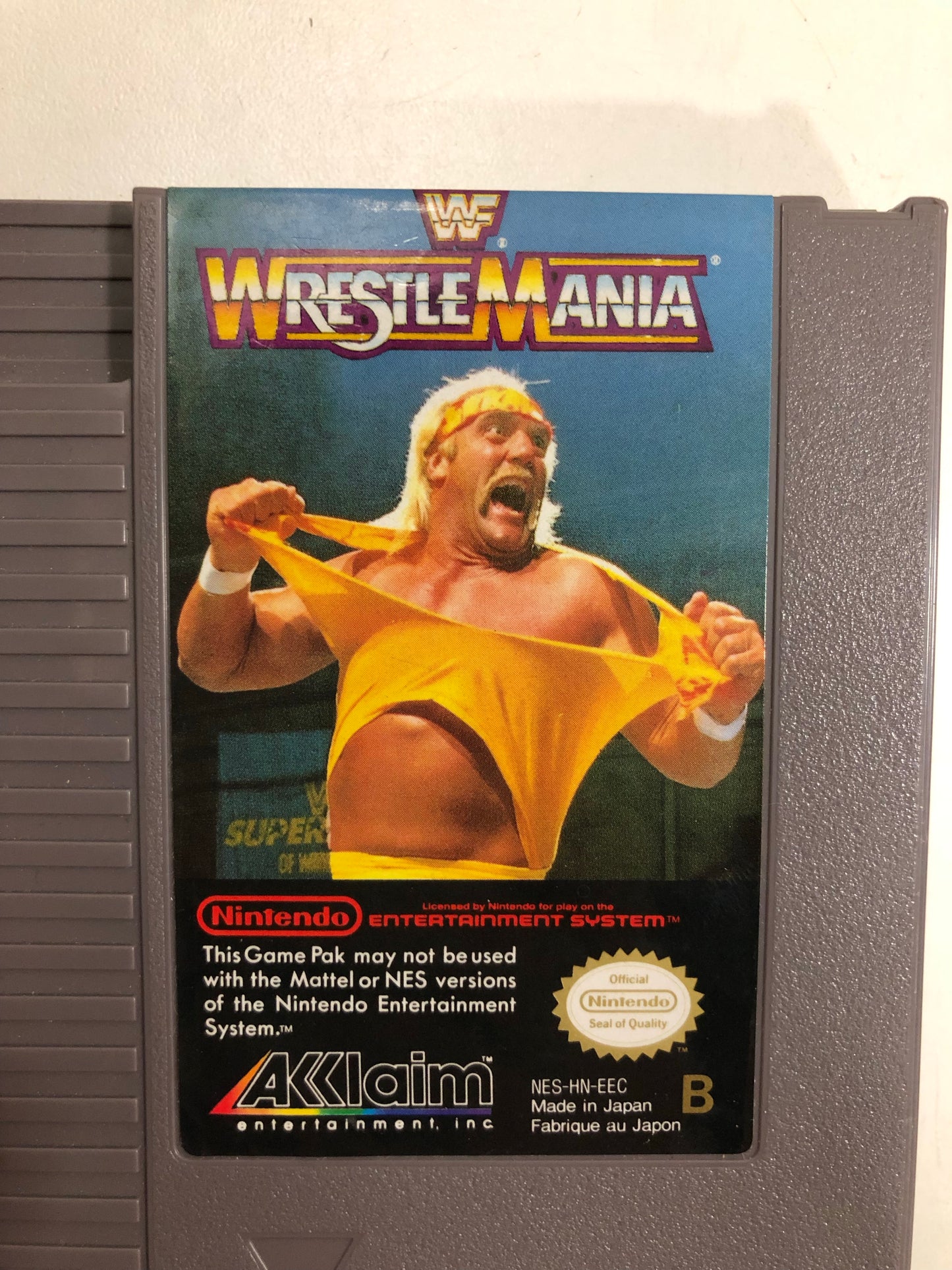 WWF Wrestlemania EEC Nintendo nes avec notice