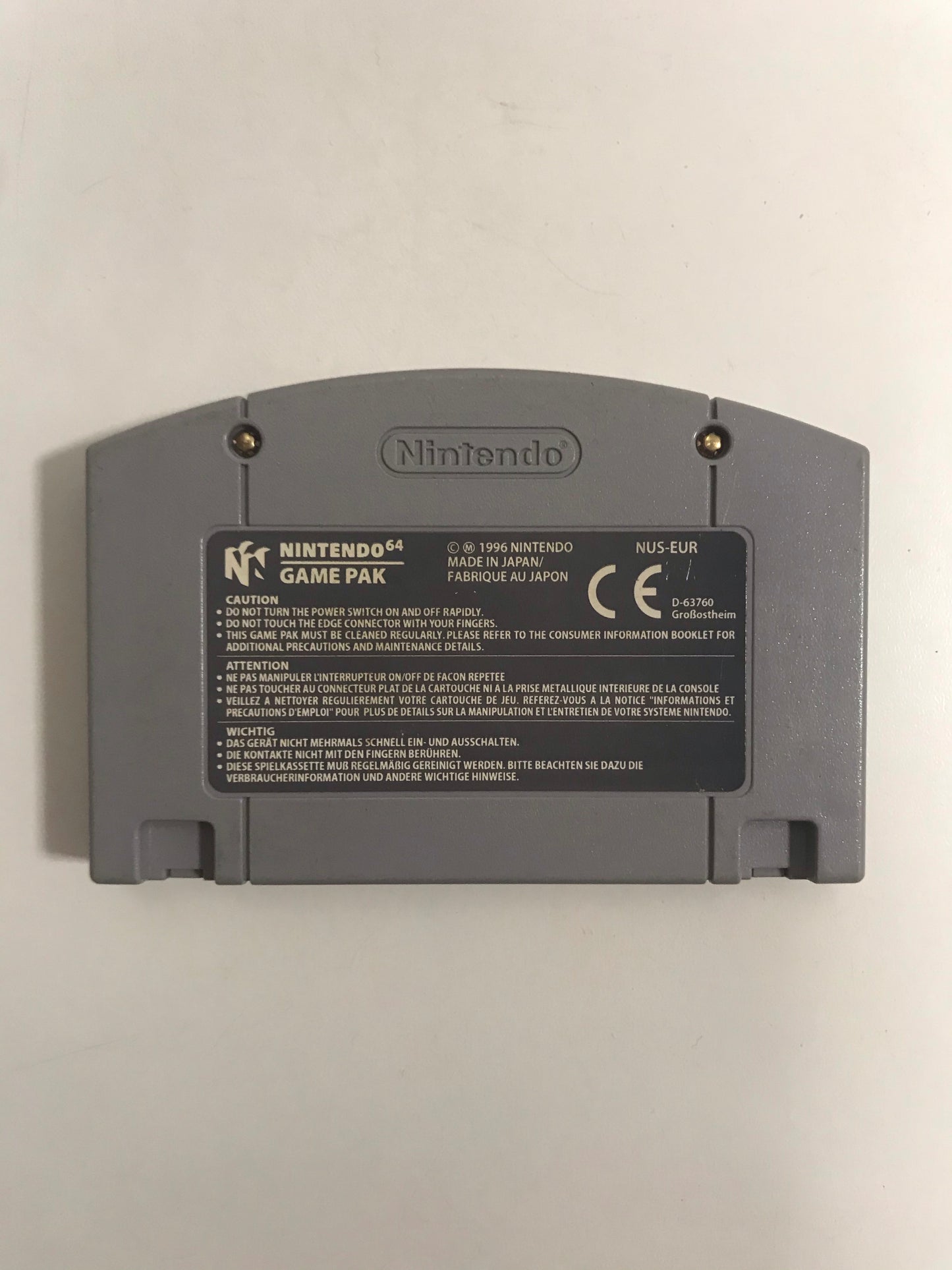 Mario kart Nintendo 64 sans notice