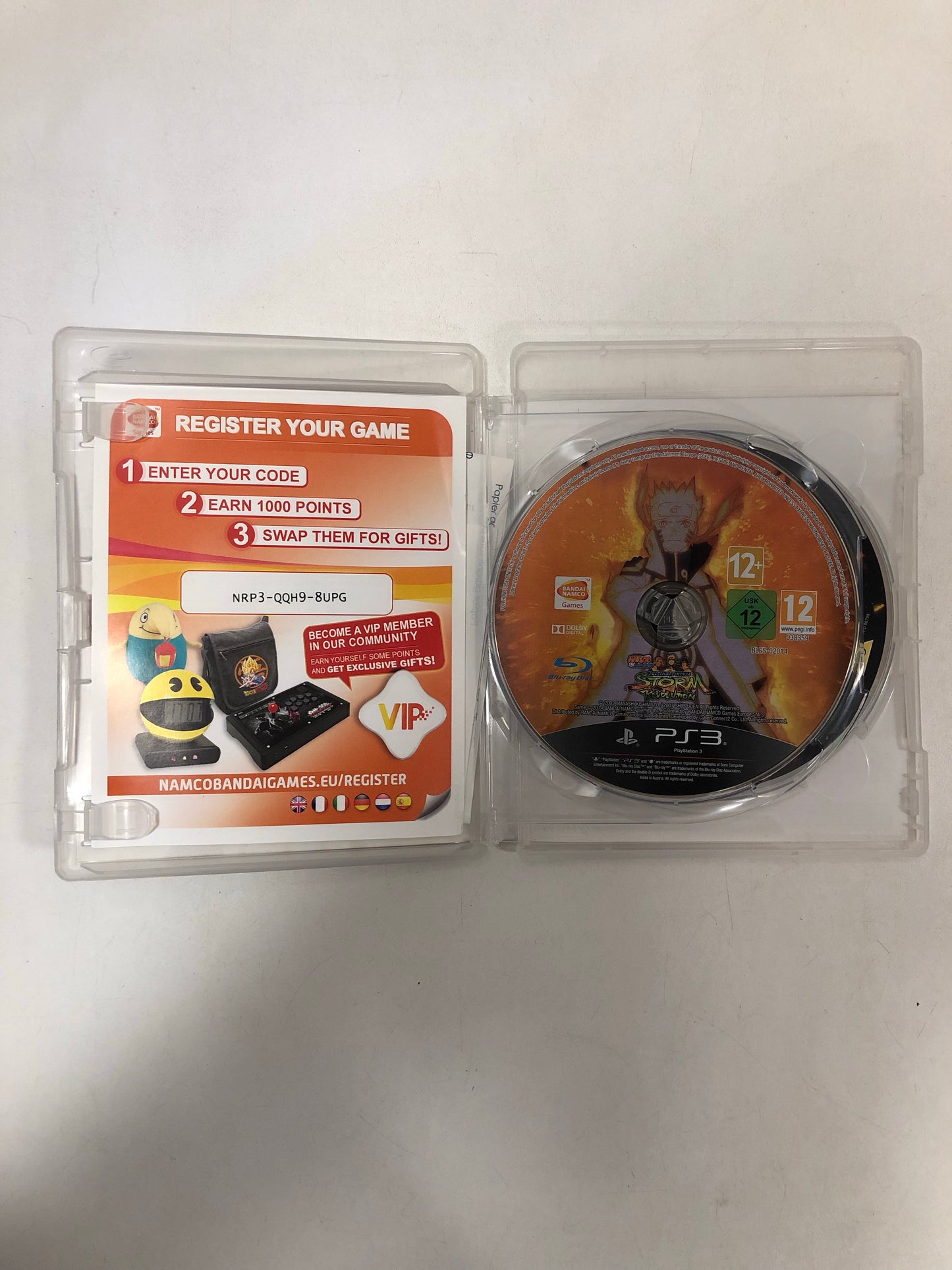 Naruto shippuden ultimate ninja storm révolution Sony PS3 sans notice ( double cd)