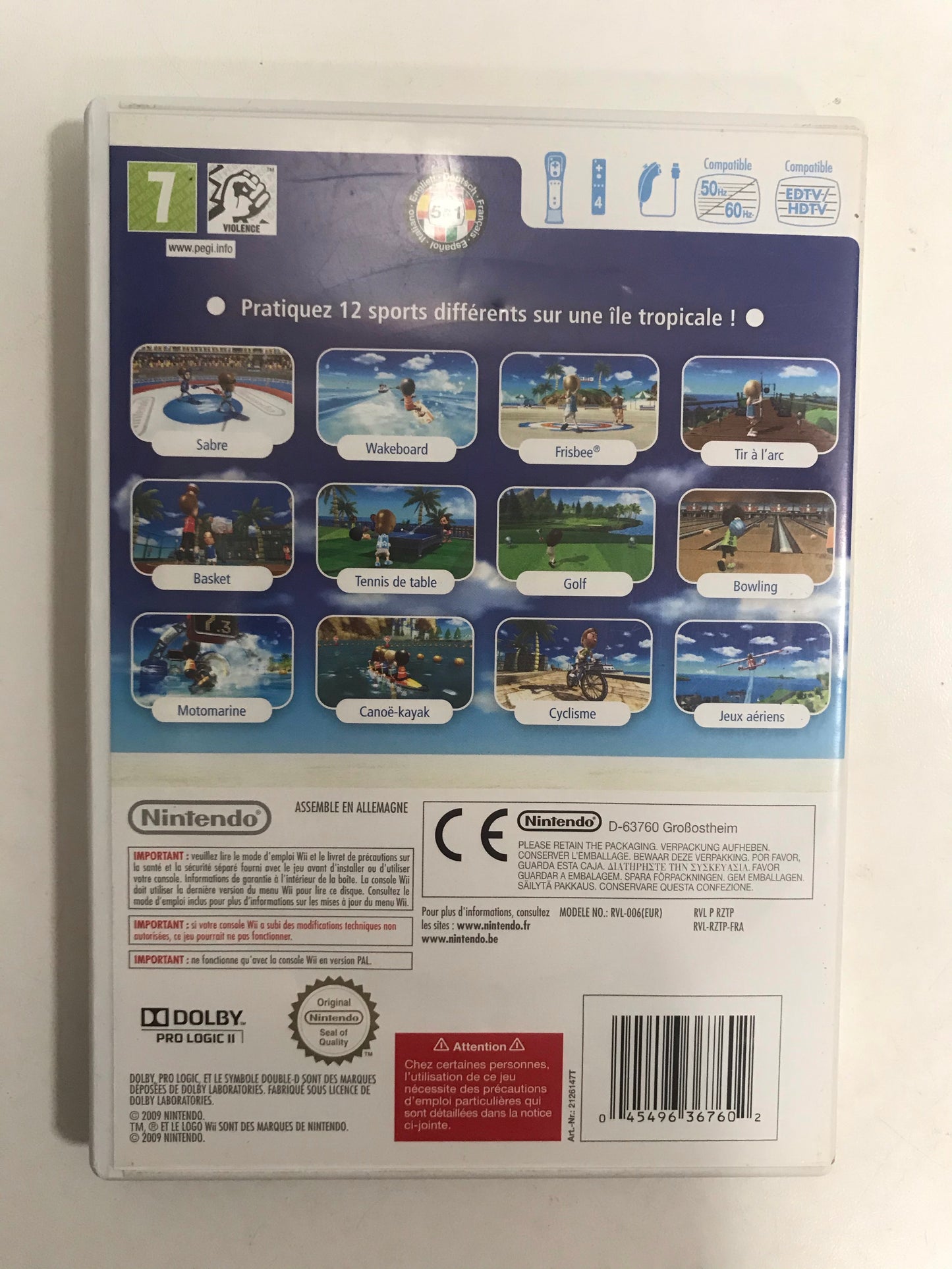 Wii sports resort PAL nintendo wii complet