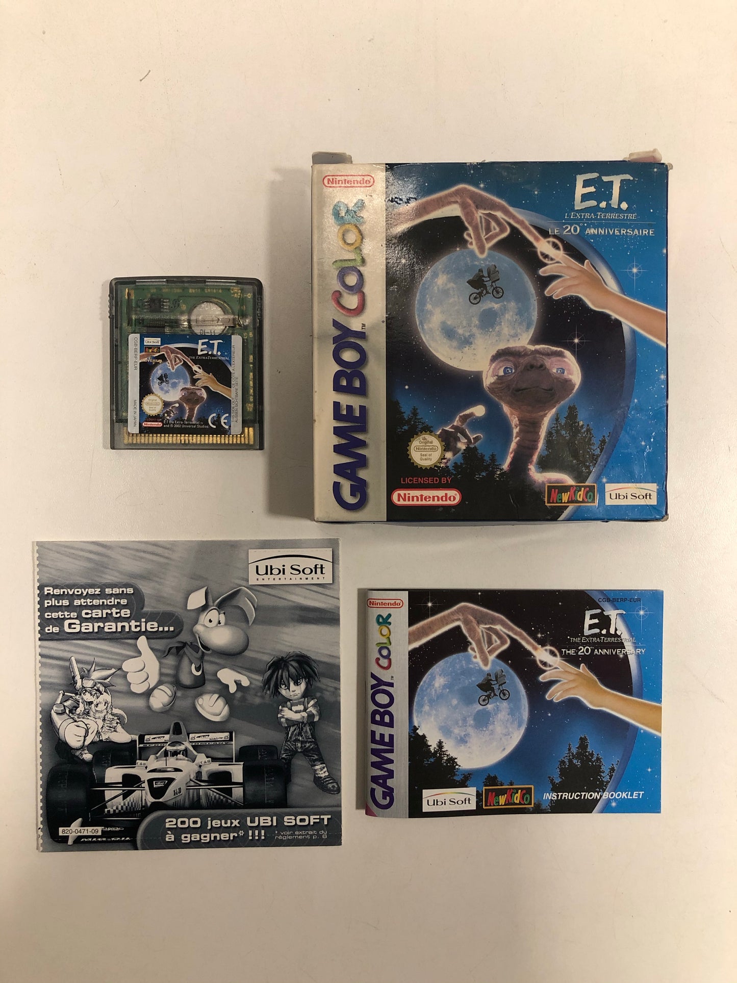 e.t l’extra terrestre EUR Nintendo game boy color avec notice