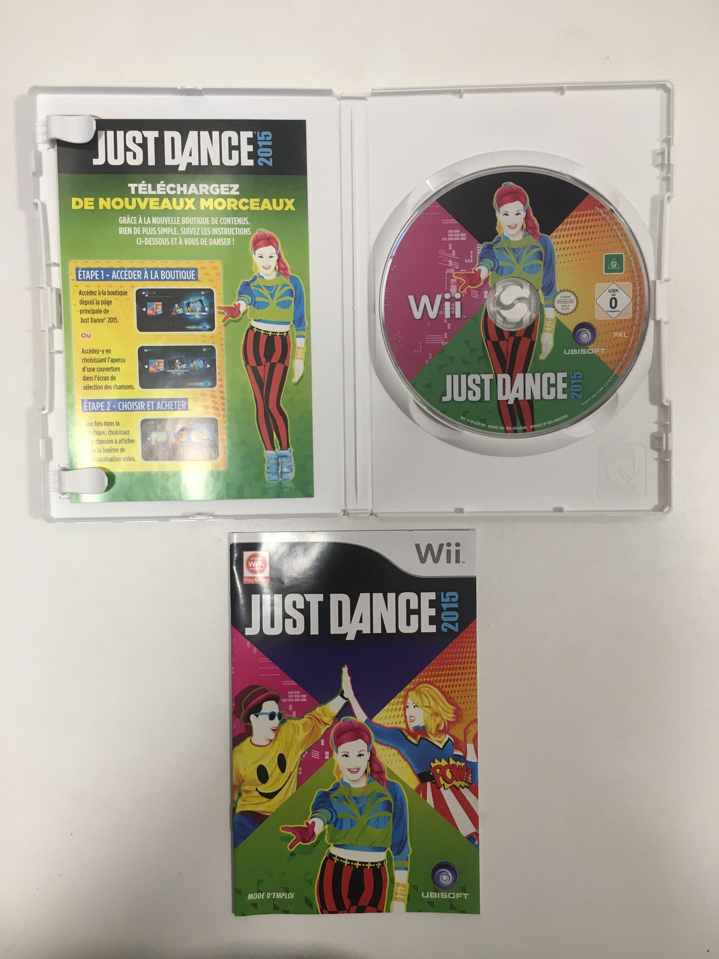 Just dance 2015 Nintendo wii avec notice